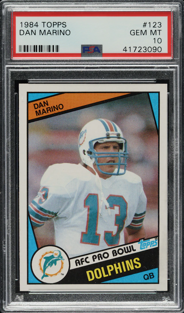 1984 Topps Football #123 Dan Marino Rookie PSA GEM MINT 10