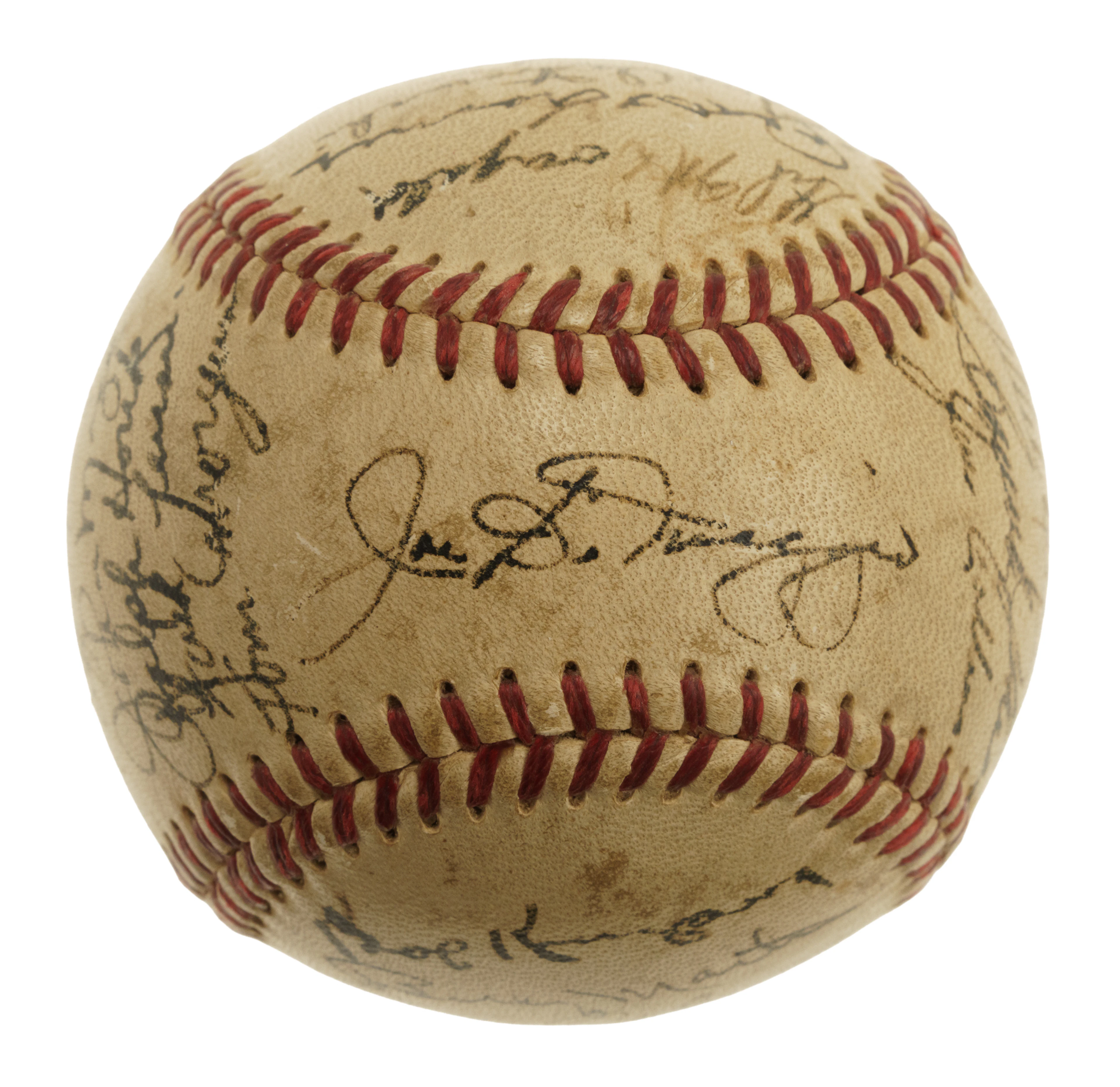 1951 New York Yankees World Champions Team-Signed Baseball with Mickey