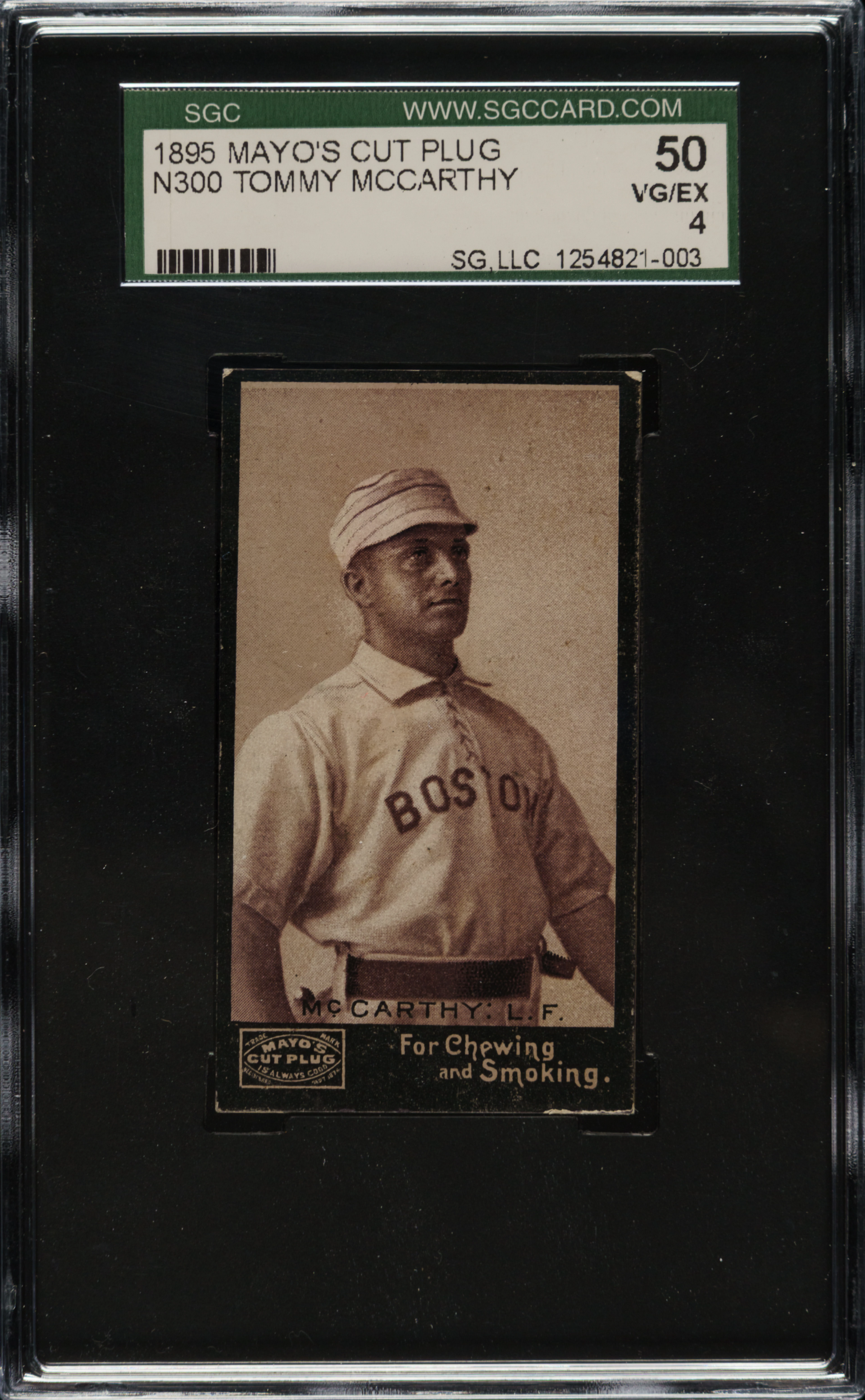 1895 N300 Mayo's Cut Plug Tommy McCarthy SGC VG/EX 50