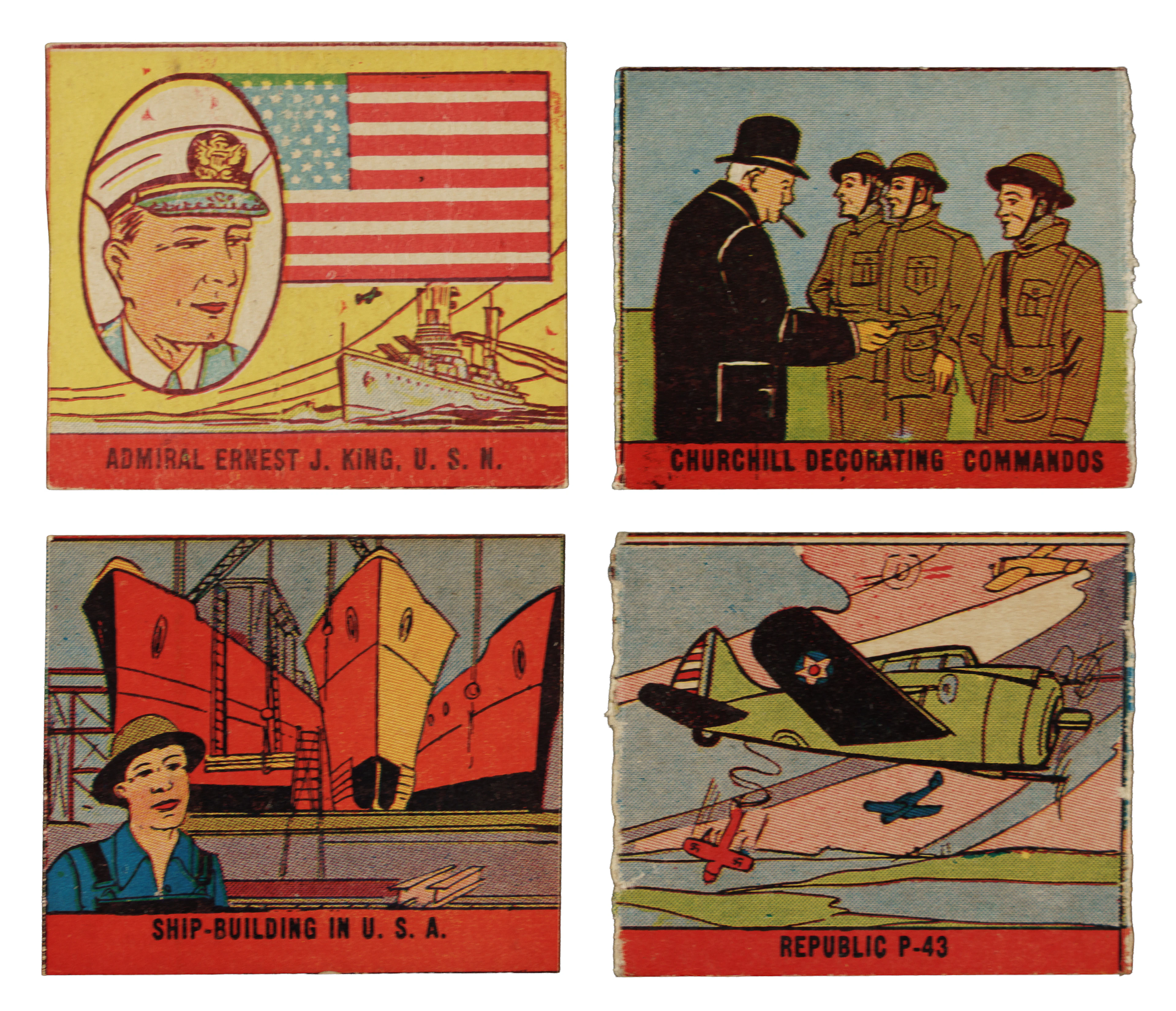 1942 R168 M. P. & Co. "War Scenes" Complete Set (48)