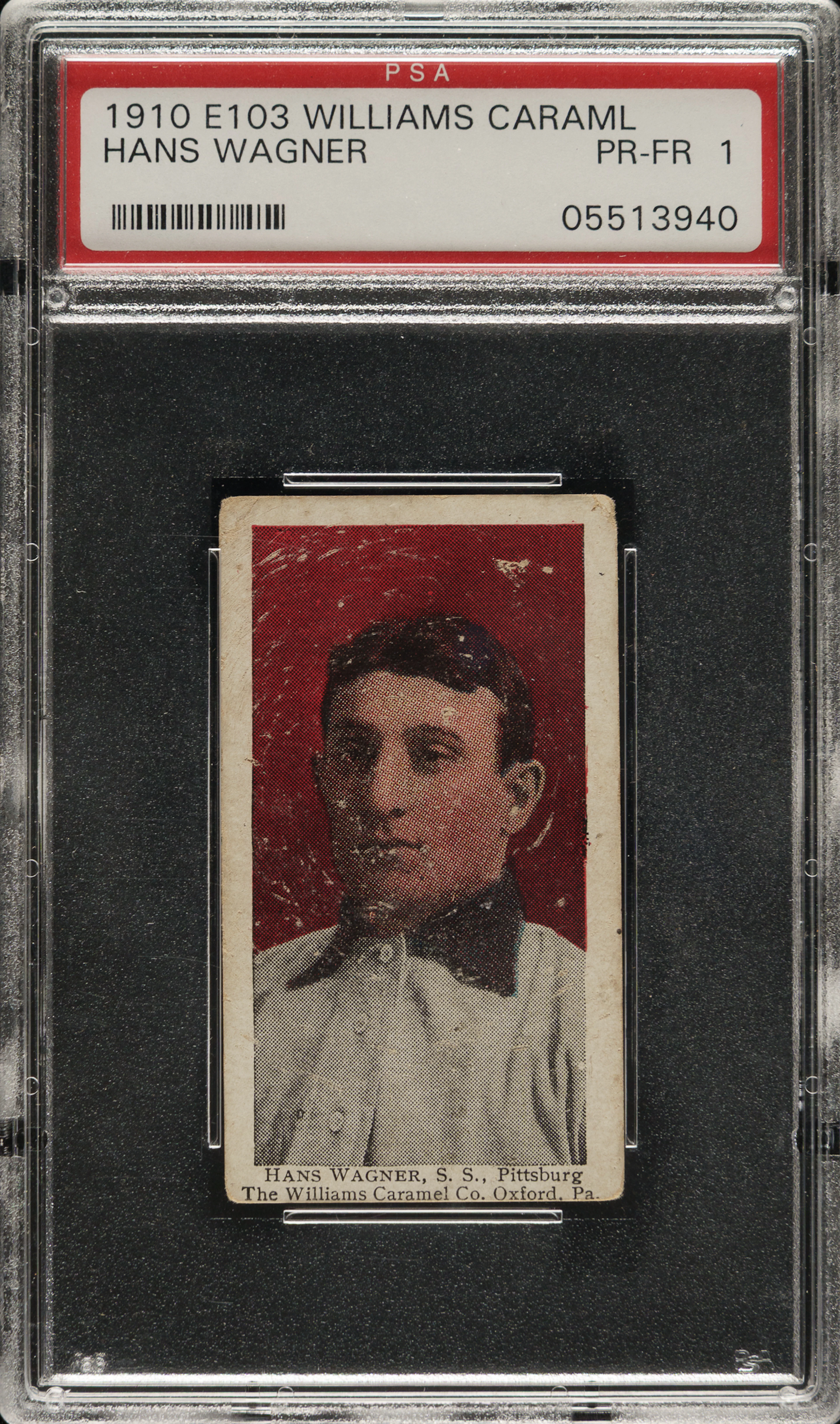 1910 E103 Williams Caramel Honus Wagner PSA POOR 1