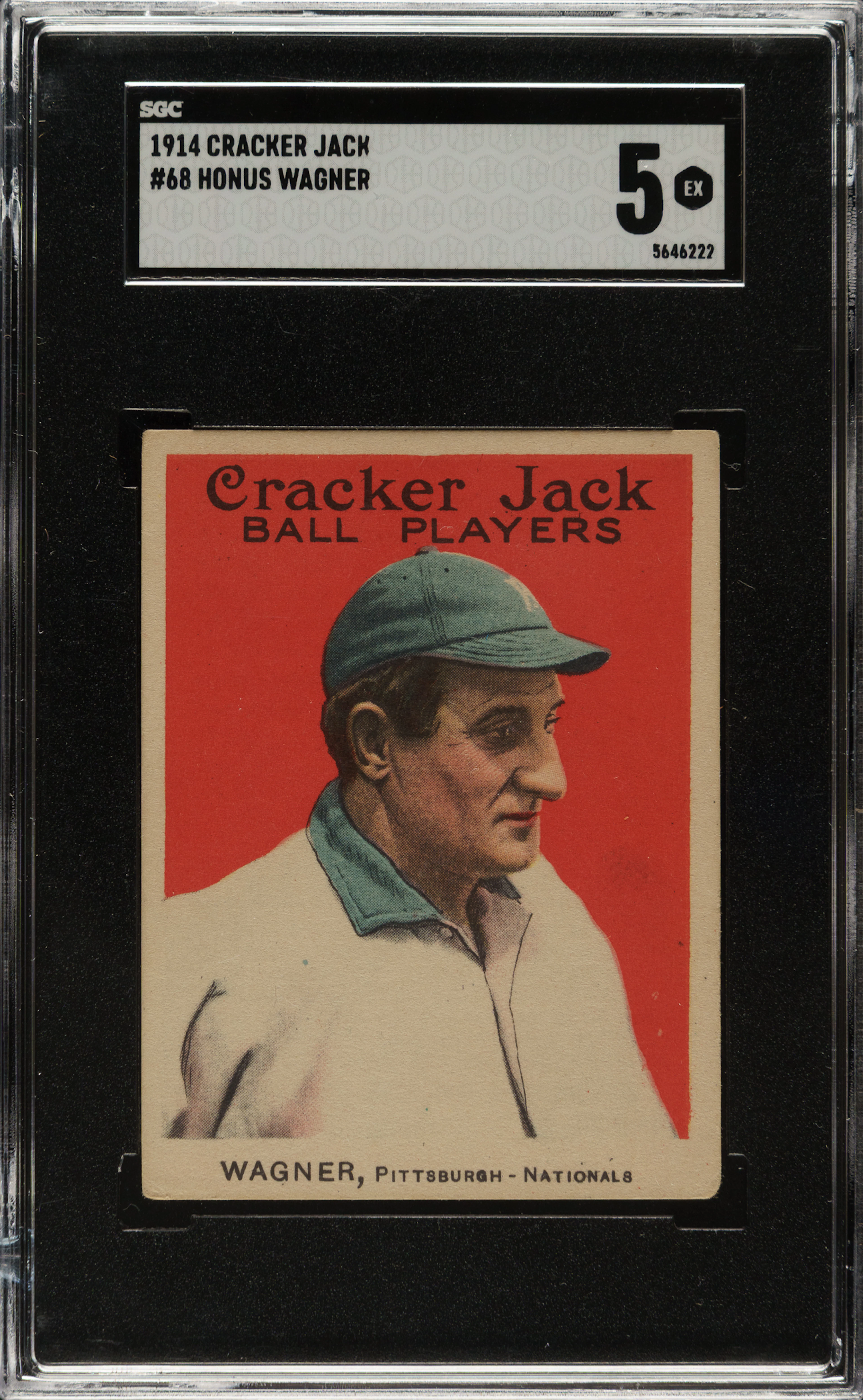 1914 E145 Cracker Jack #68 Honus Wagner SGC EX 5
