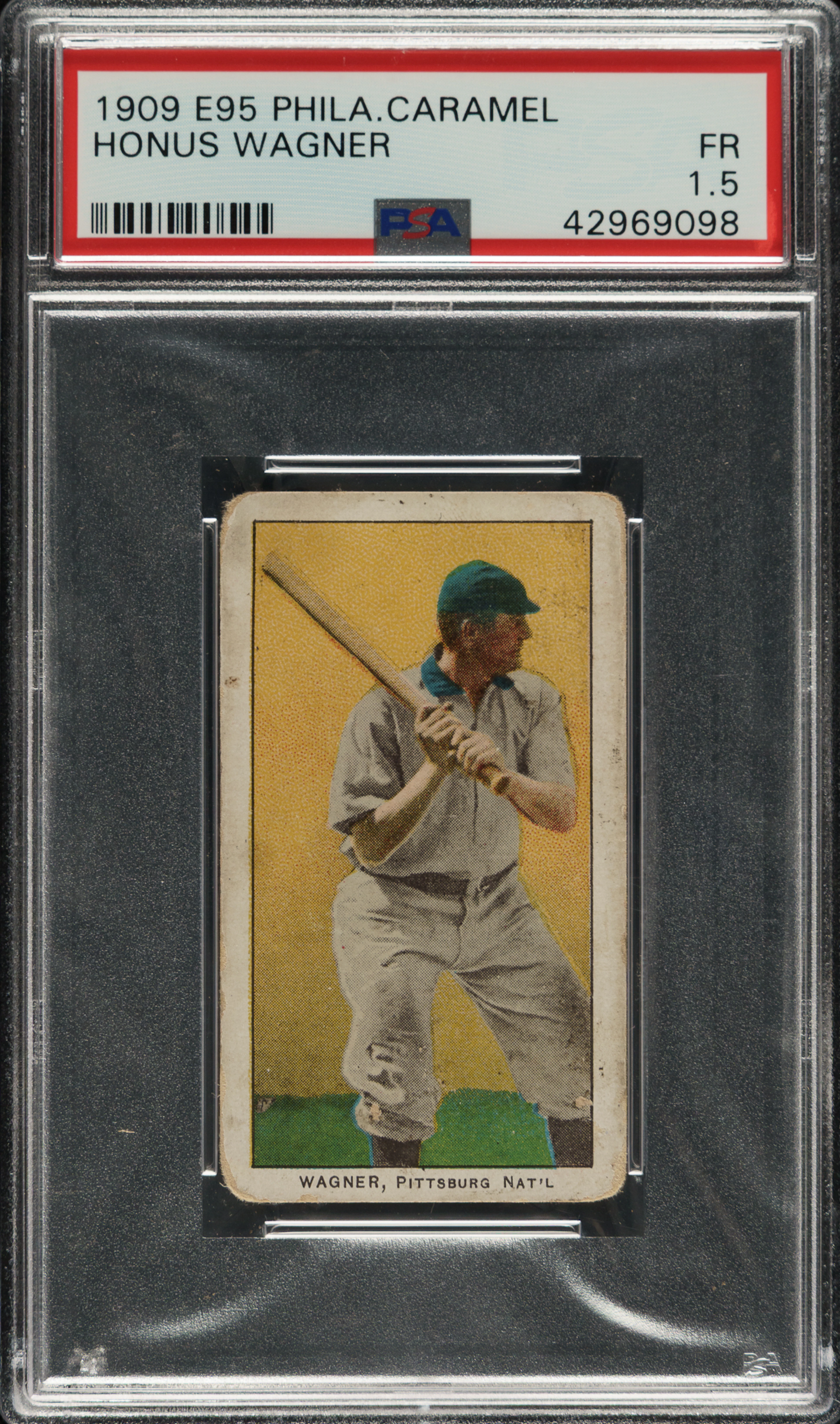 1909 E95 Philadelphia Caramel Honus Wagner PSA FAIR 1.5