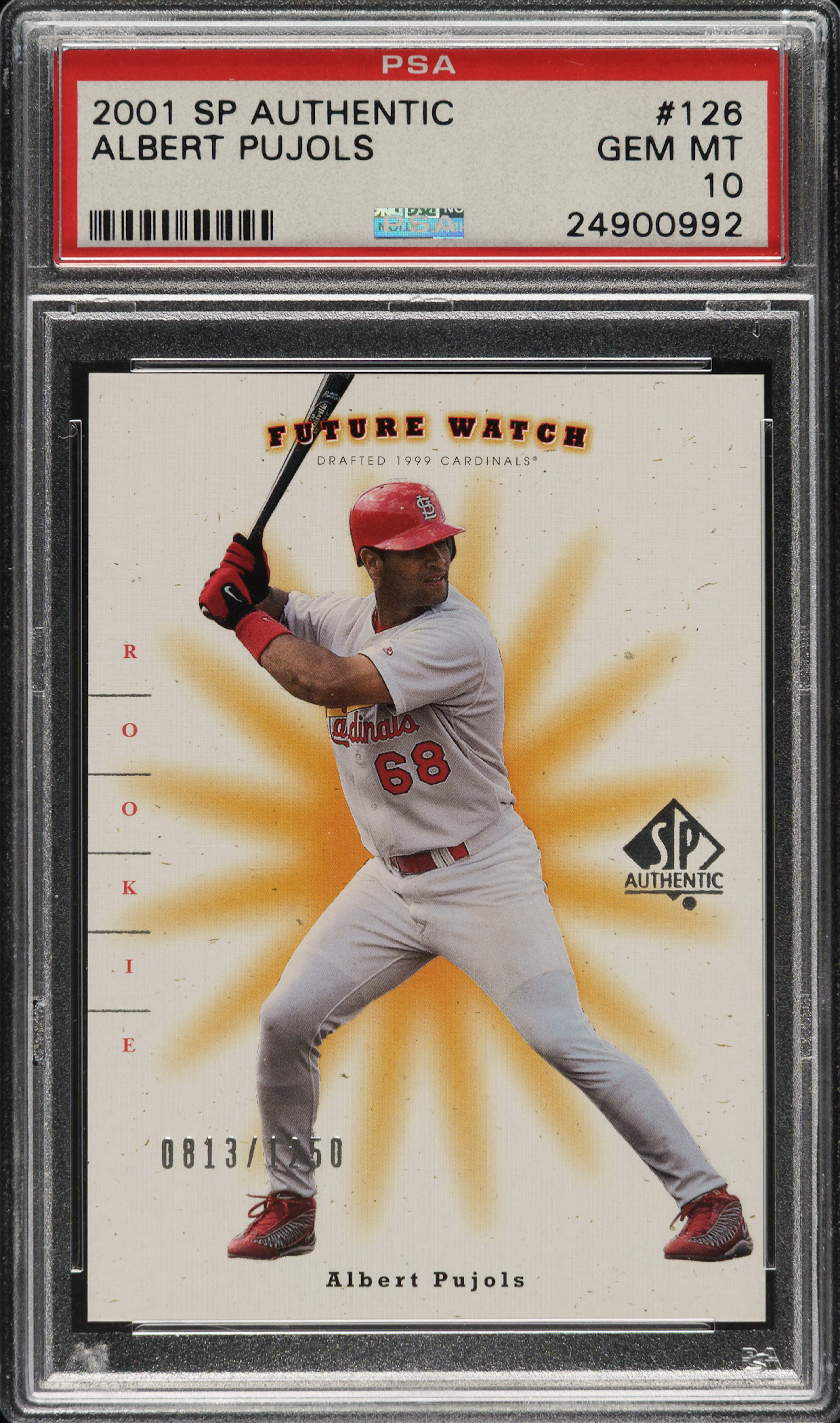 2001 Upper Deck SP Authentic Future Watch #126 Albert Pujols Rookie