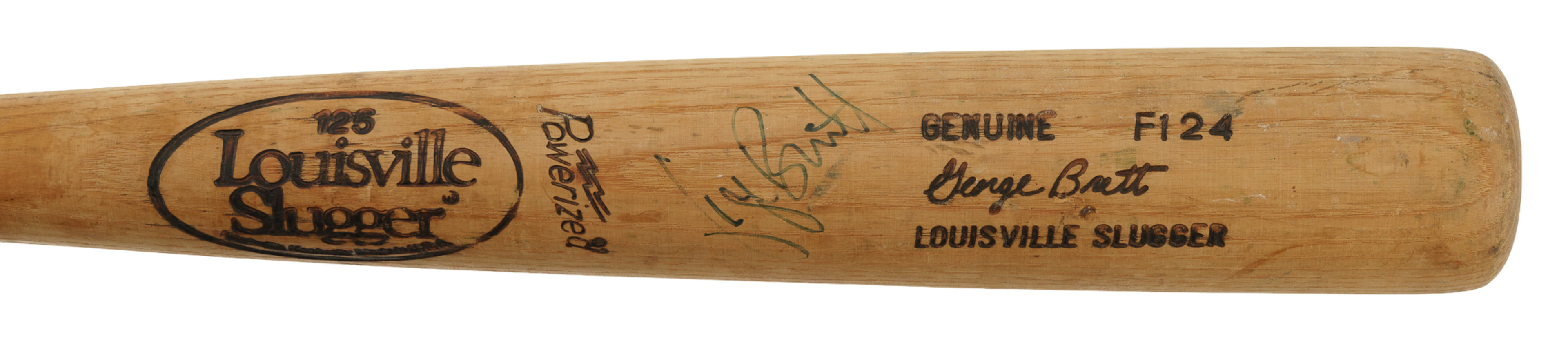 1985 George Brett Kansas City Royals Signed Game-Used Bat PSA/DNA GU 9