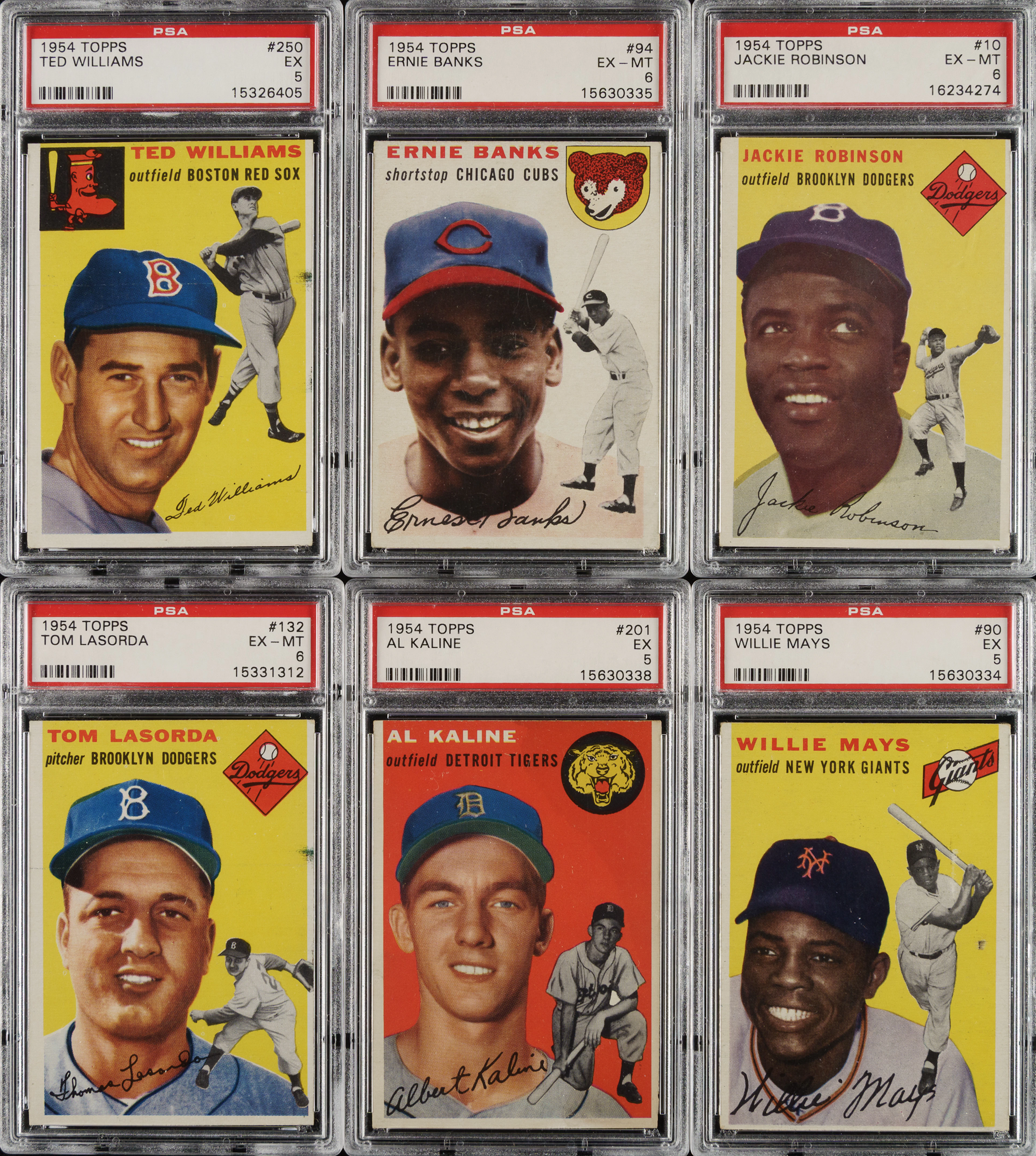 1954 Topps PSA-Graded Near-Complete Set (249/250)