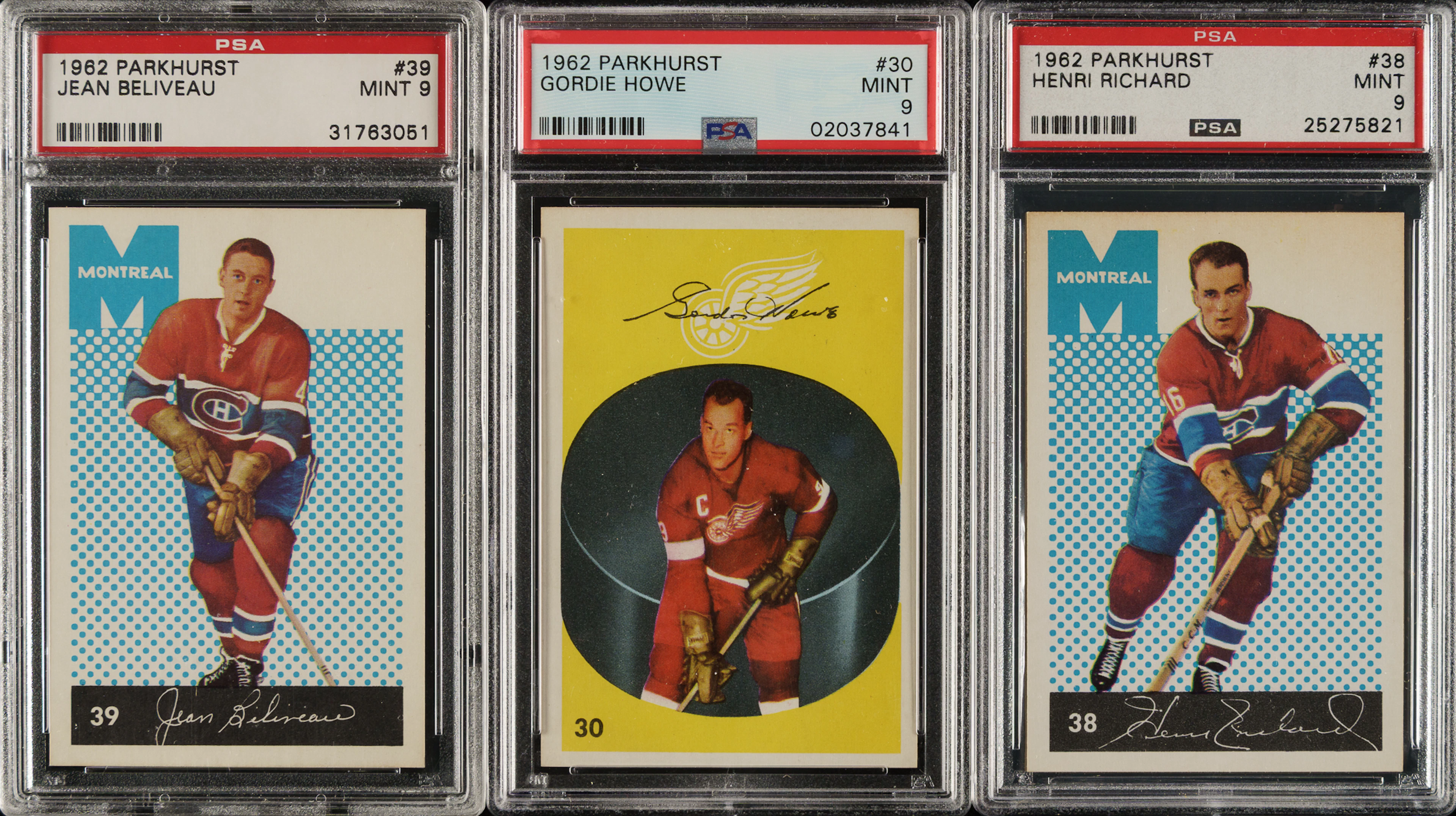 1962-1963 Parkhurst Hockey Near-Complete Set (52/56) Including 51