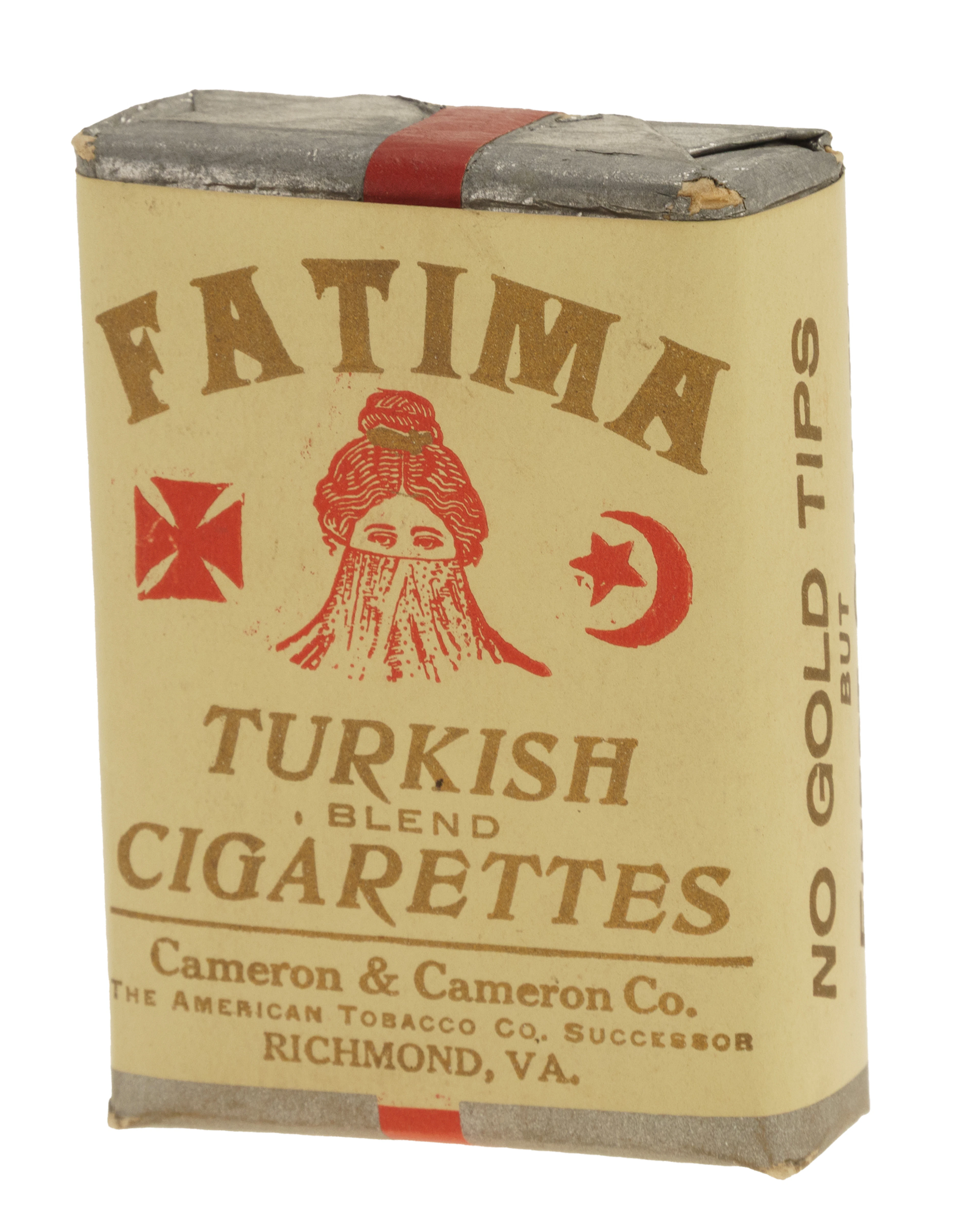 Circa 1911 Fatima Turkish Cigarettes Unopened Tobacco Pack