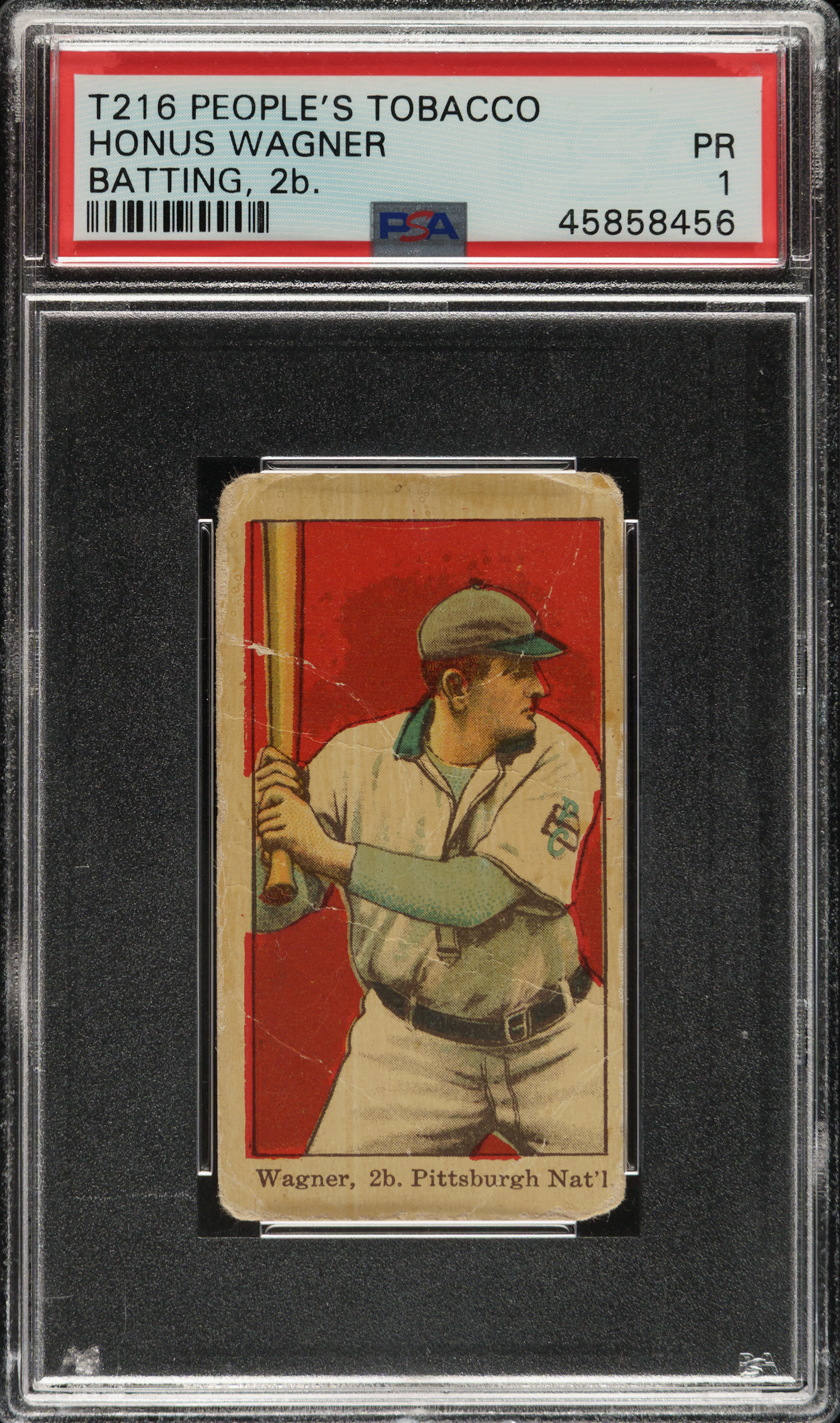 1914 T216 Kotton Tobacco Honus Wagner Batting 2b. PSA POOR 1