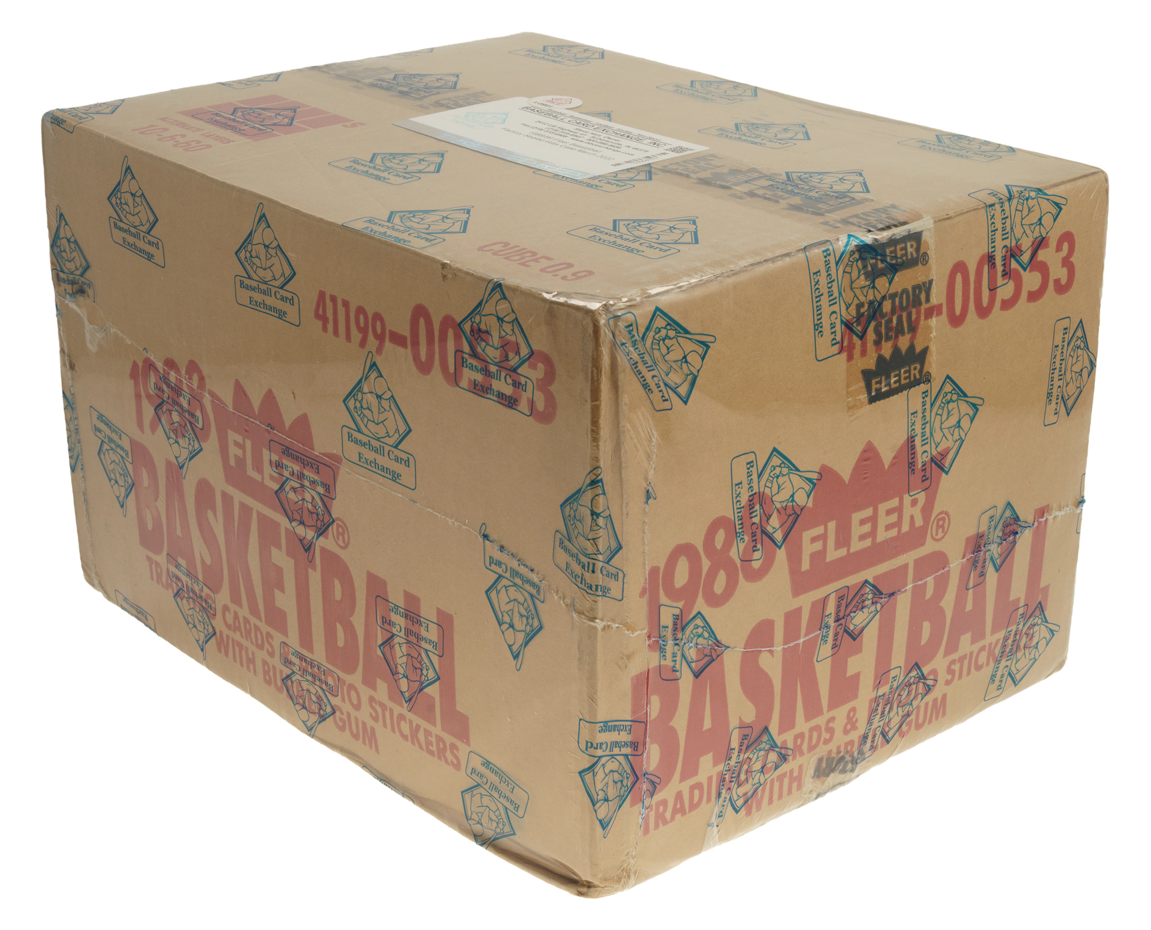 1988-1989 Fleer Basketball Factory-Sealed Unopened Wax Box Case (12