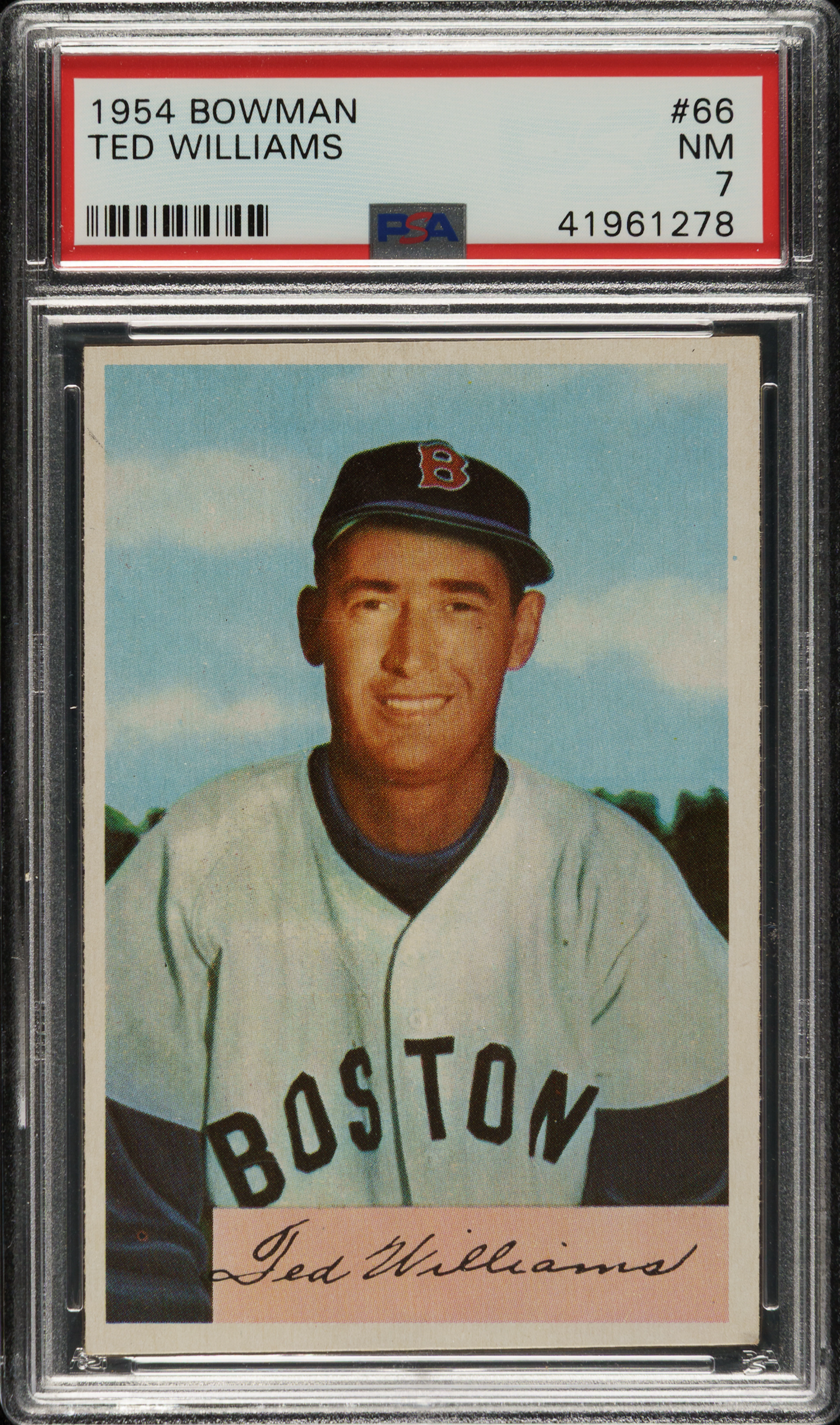 1954 Bowman #66 Ted Williams PSA NM 7