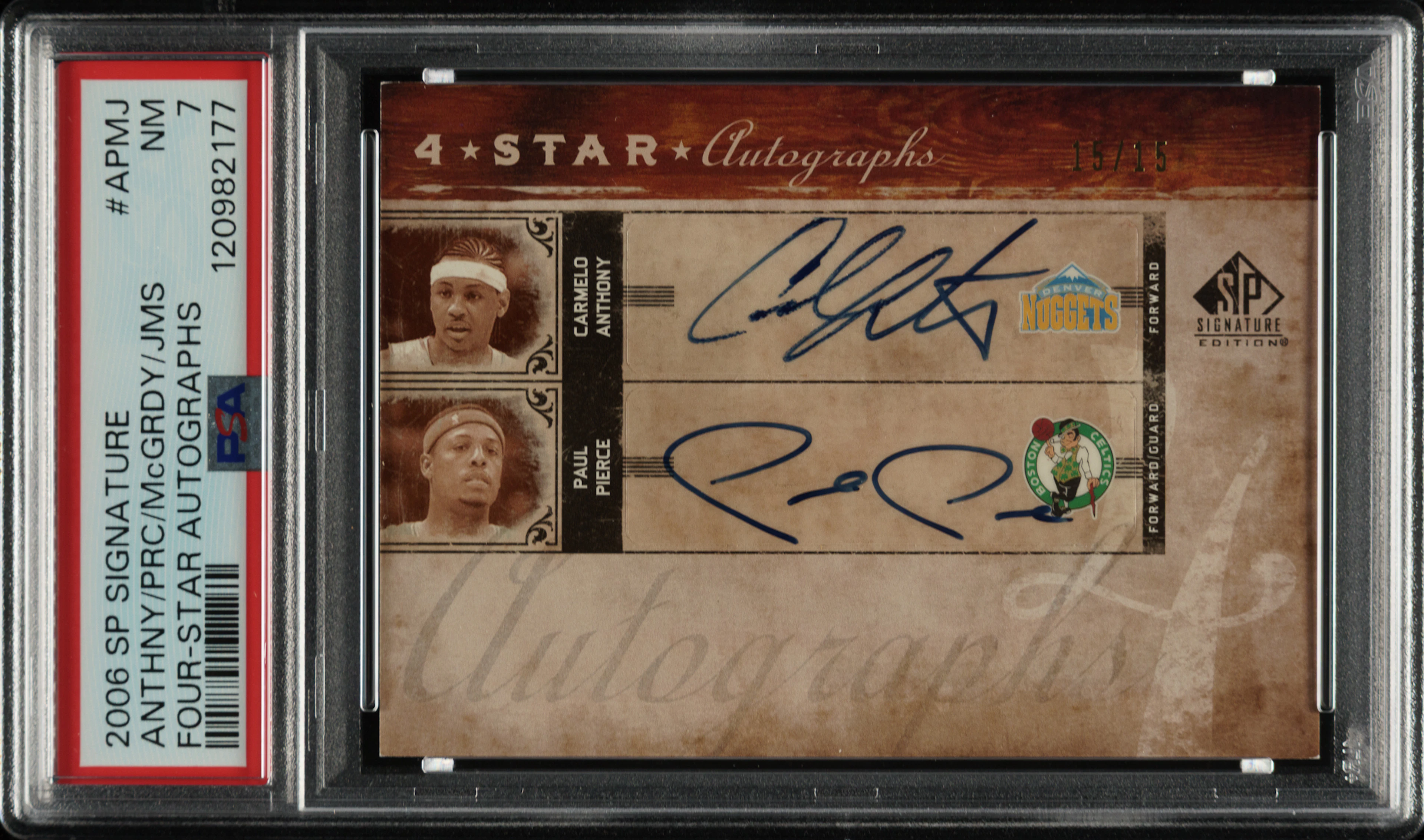 2006-2007 Upper Deck SP Signature Four-Star Autograph Basketball #4SA-APMJ