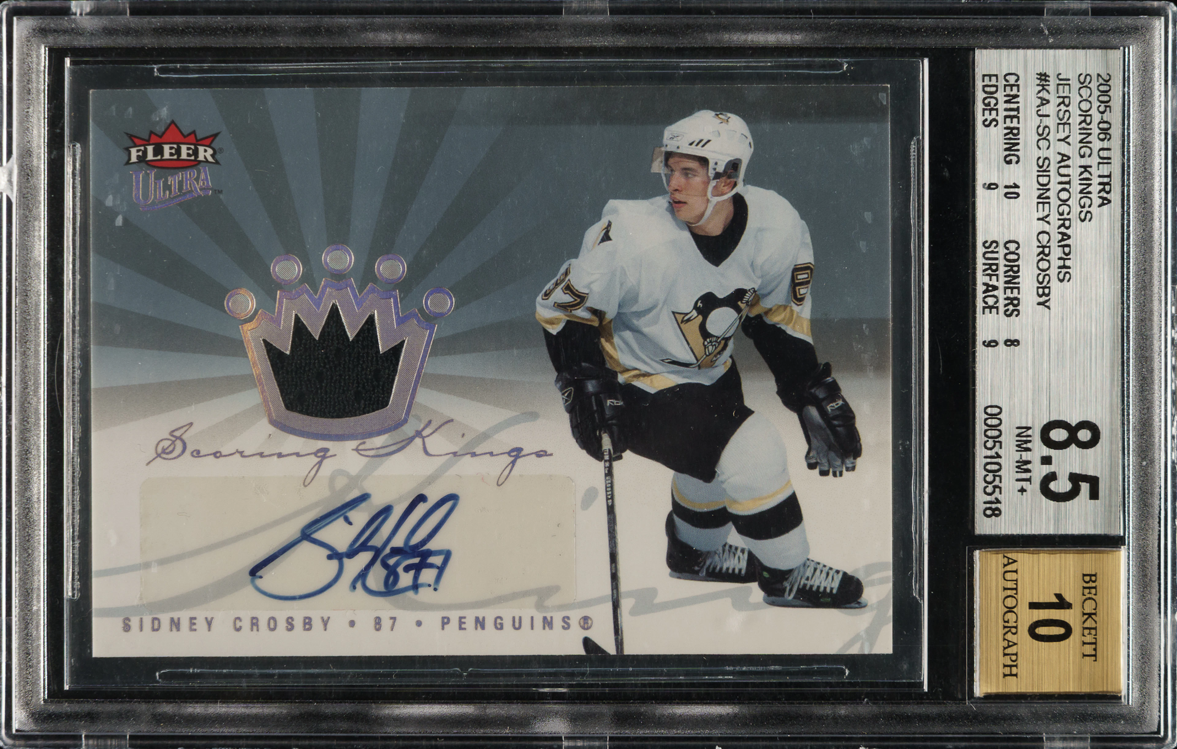 2005-2006 Fleer Ultra Scoring Kings Autograph Jersey Hockey #KAJ-SC