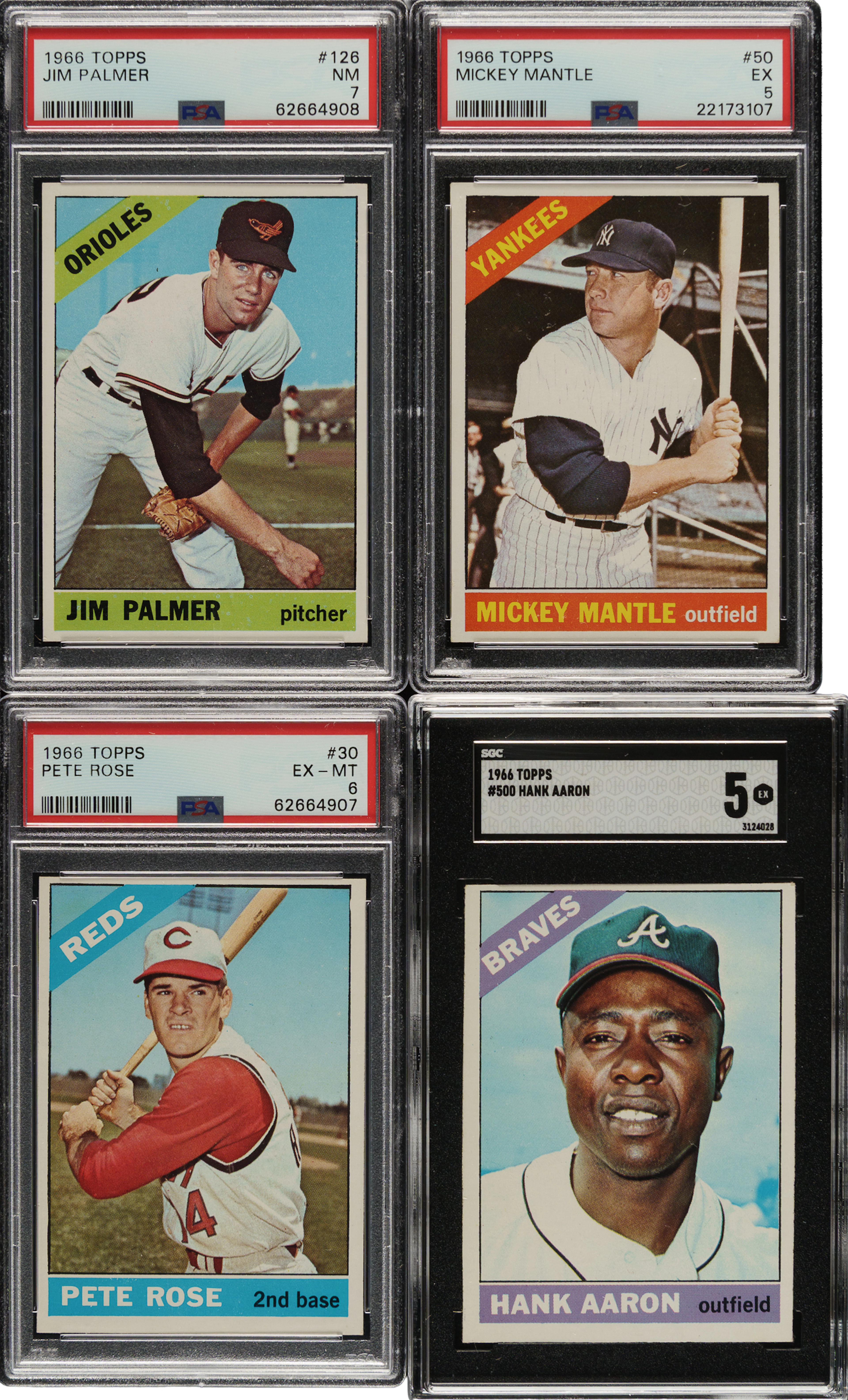 1966 Topps Near-Complete Set (596/598) Including 11 PSA- and SGC-Graded Cards