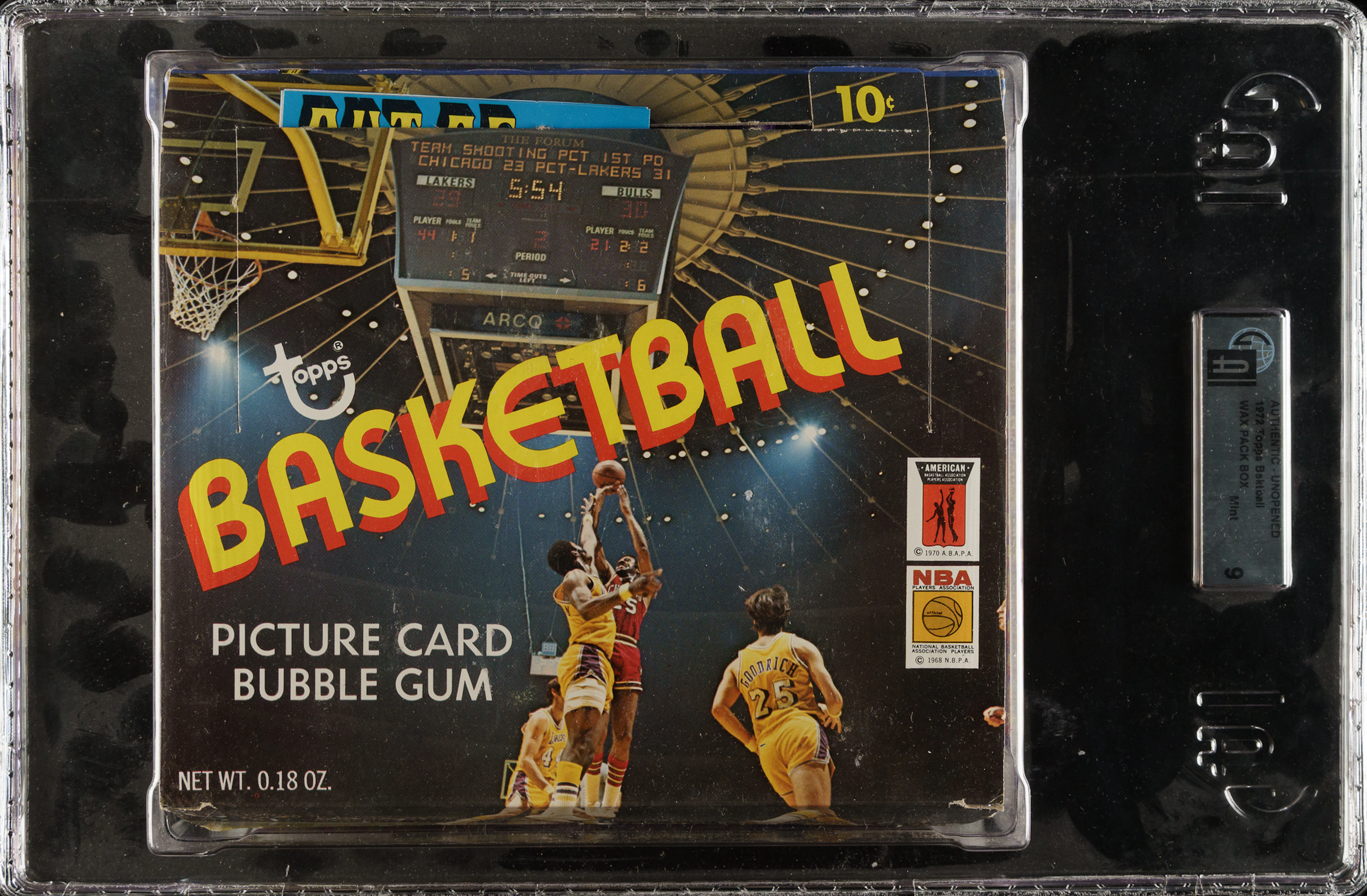 1972-1973 Topps Basketball Unopened Wax Box (24 Packs) GAI MINT 9