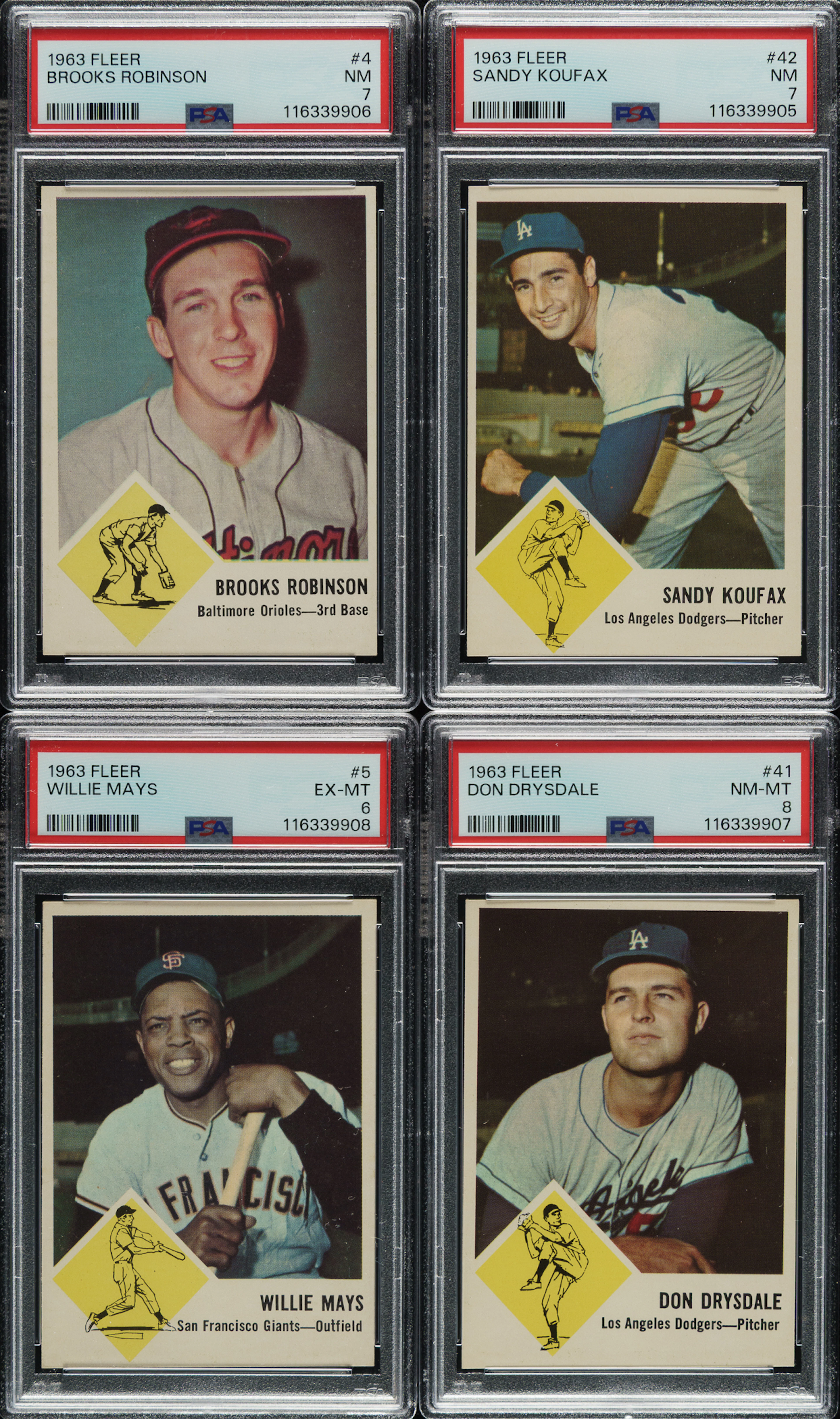 1963 Fleer Complete Set (66)