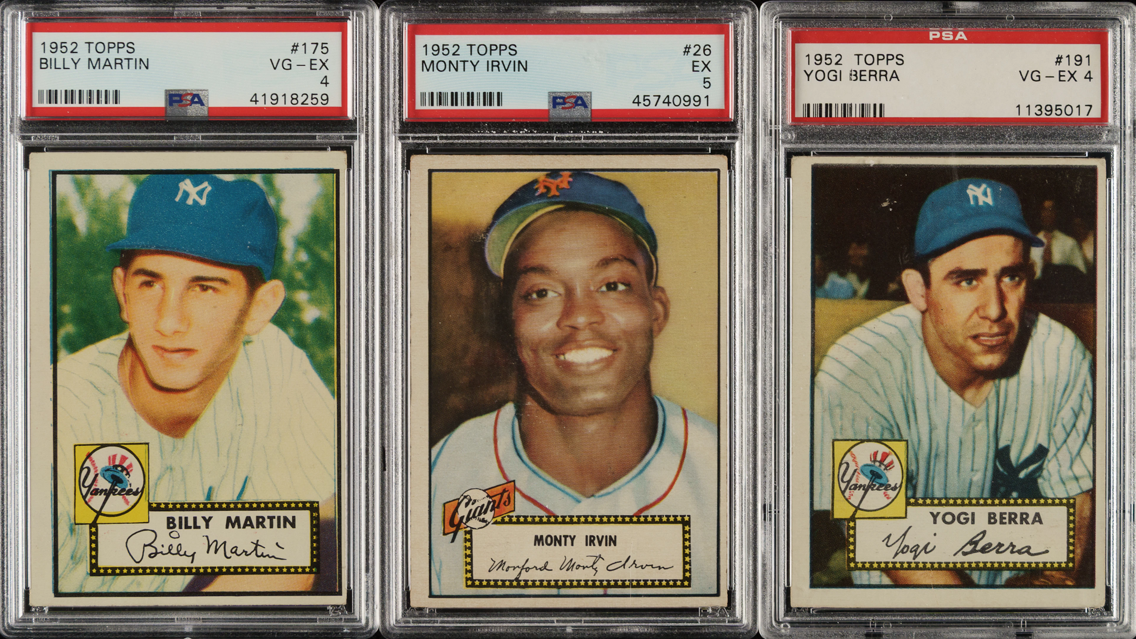 1952 Topps PSA-Graded Near-Complete Low-Number Run (#1-310) - 307 of 310 Cards