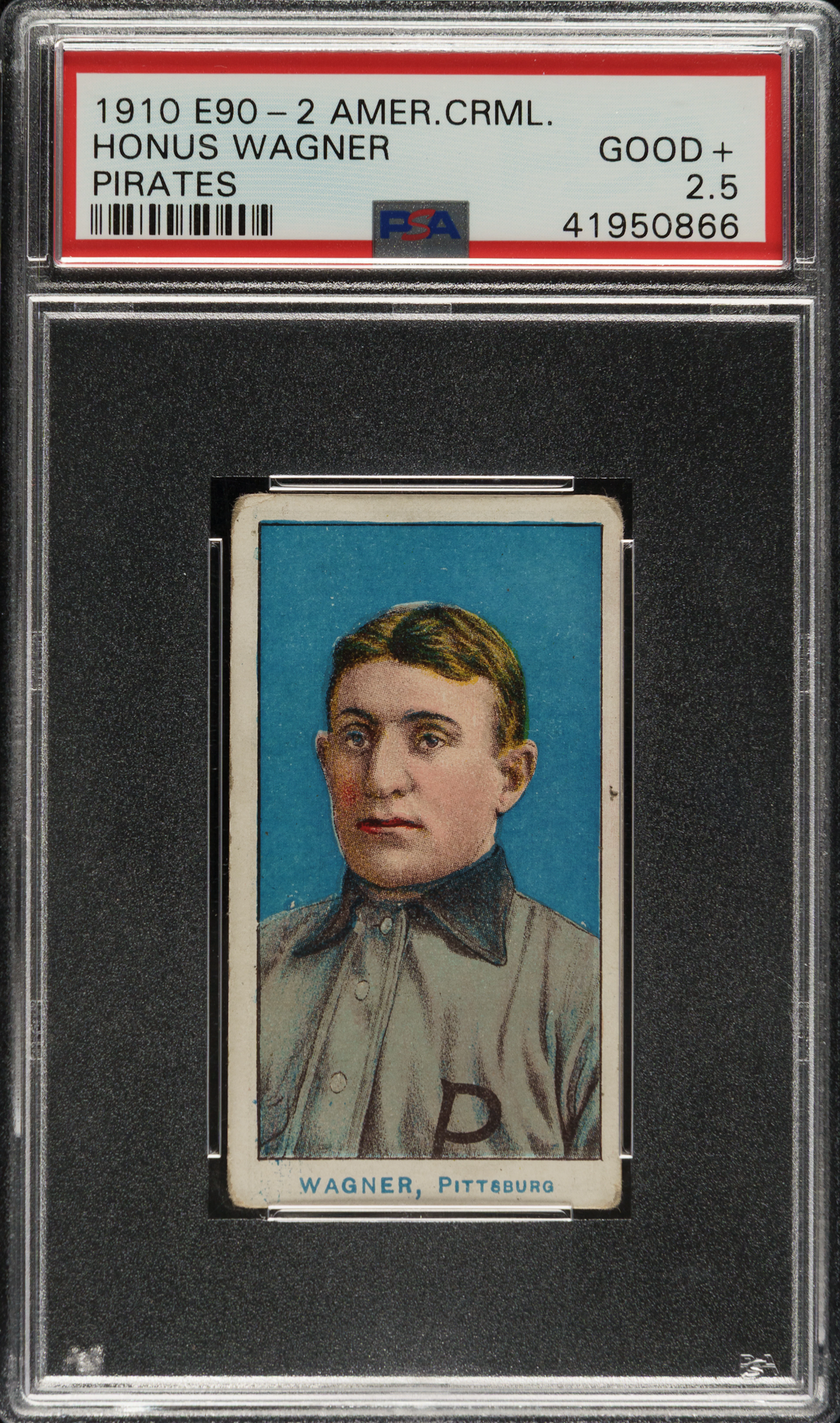 1910 E90-2 American Caramel Honus Wagner PSA GOOD+ 2.5