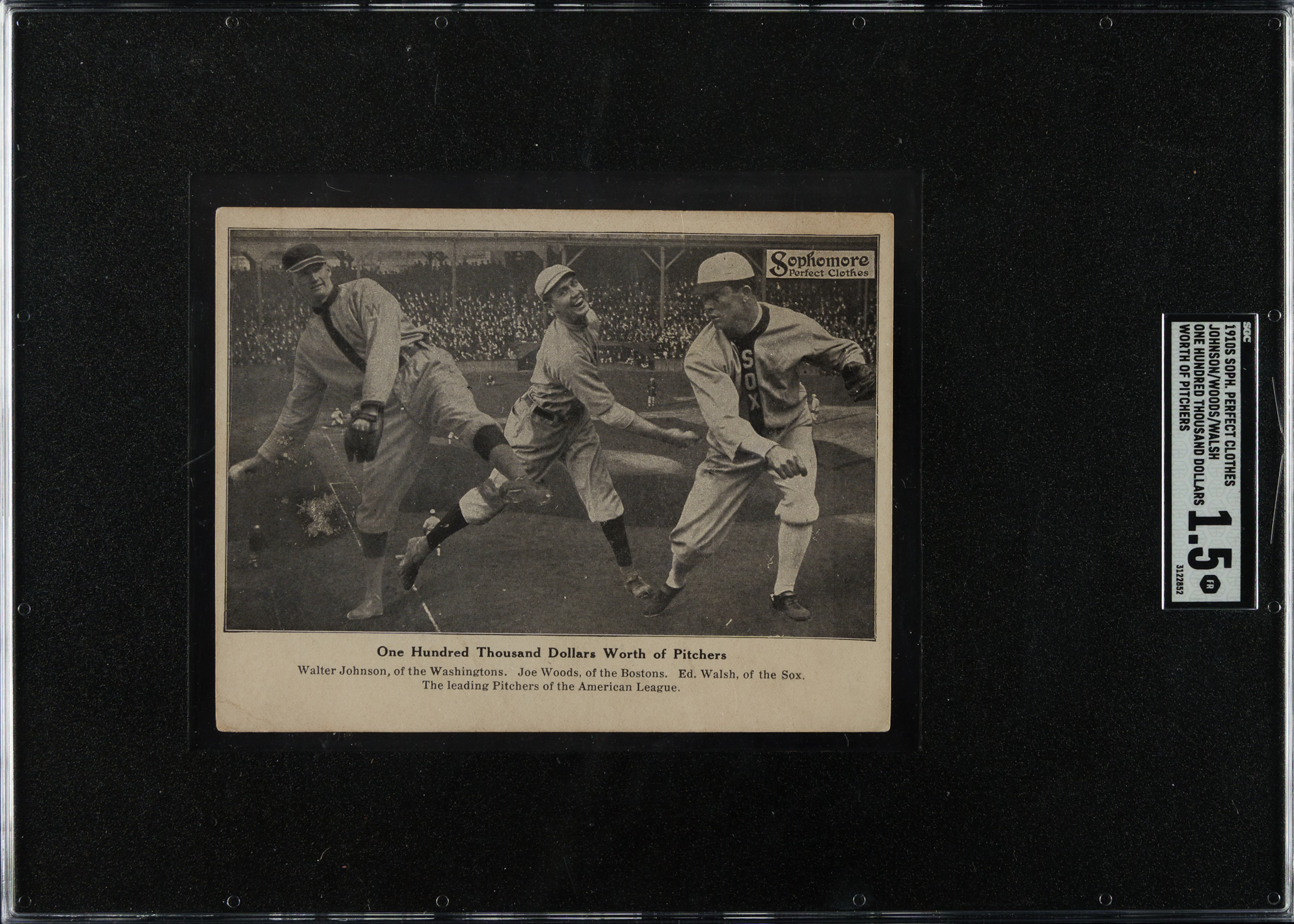 Extremely Rare Circa 1913-1914 Sophomore Perfect Clothes Advertising