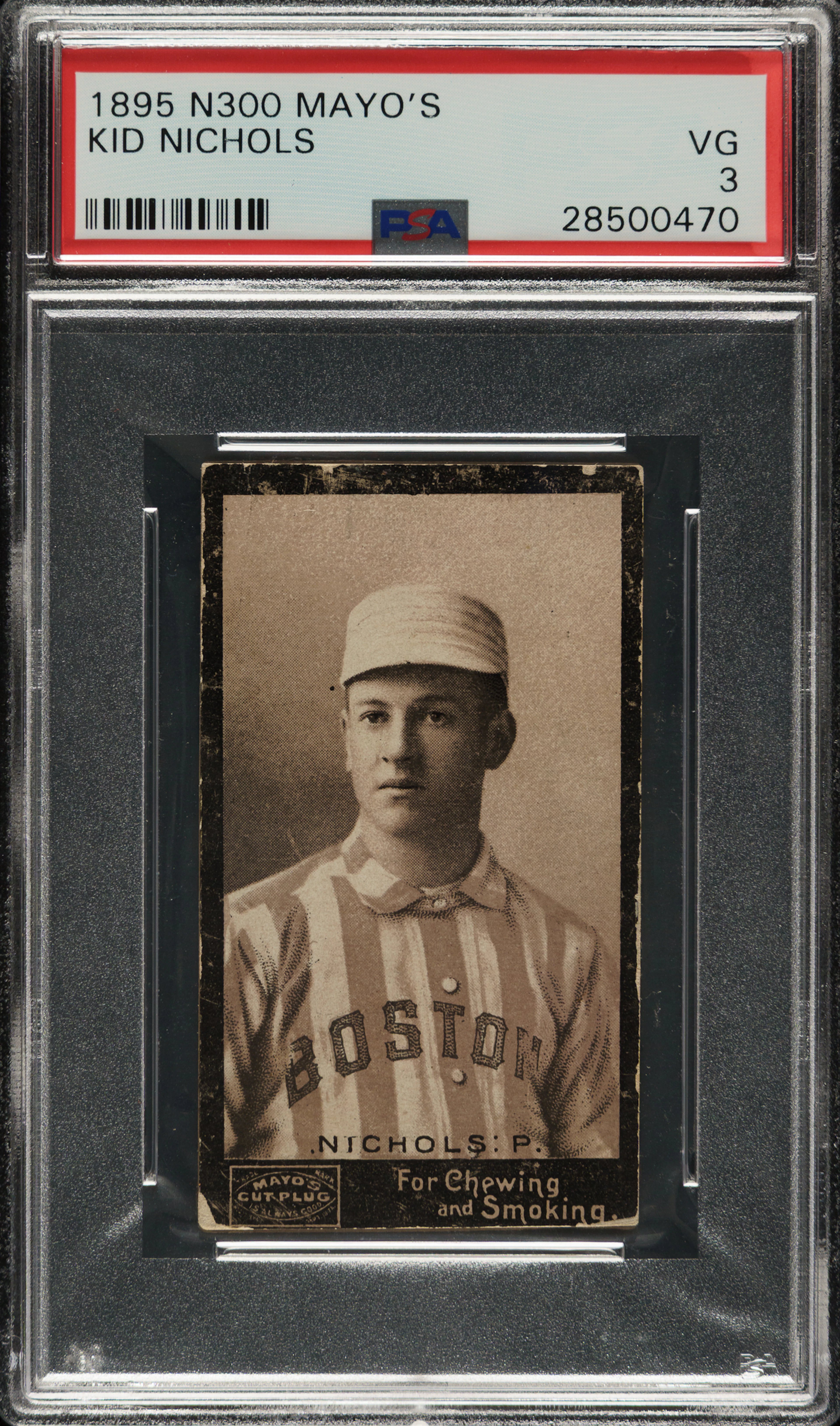 1895 N300 Mayo's Cut Plug Kid Nichols PSA VG 3