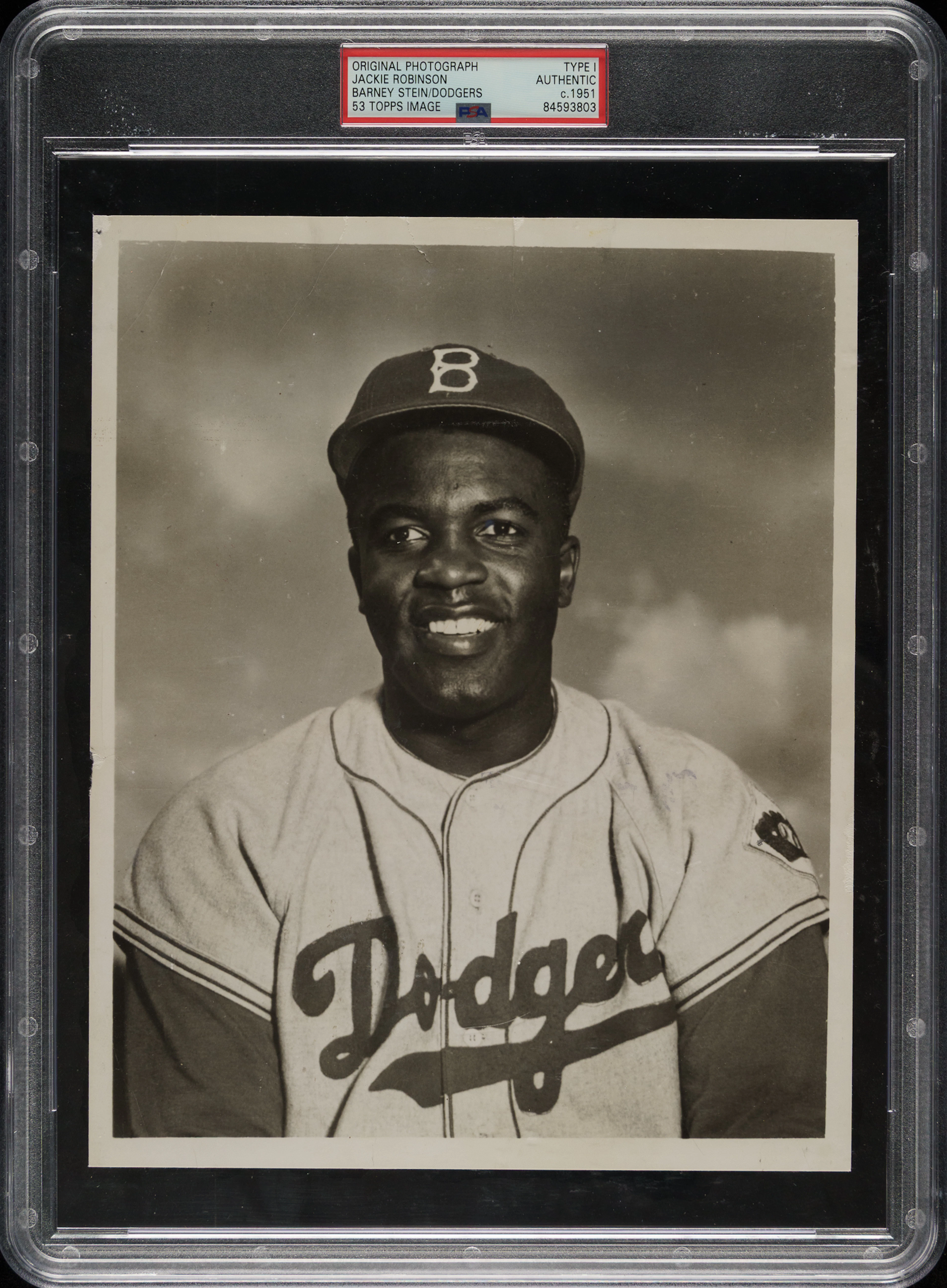 Circa 1951 Jackie Robinson Original Barney Stein Photograph PSA/DNA