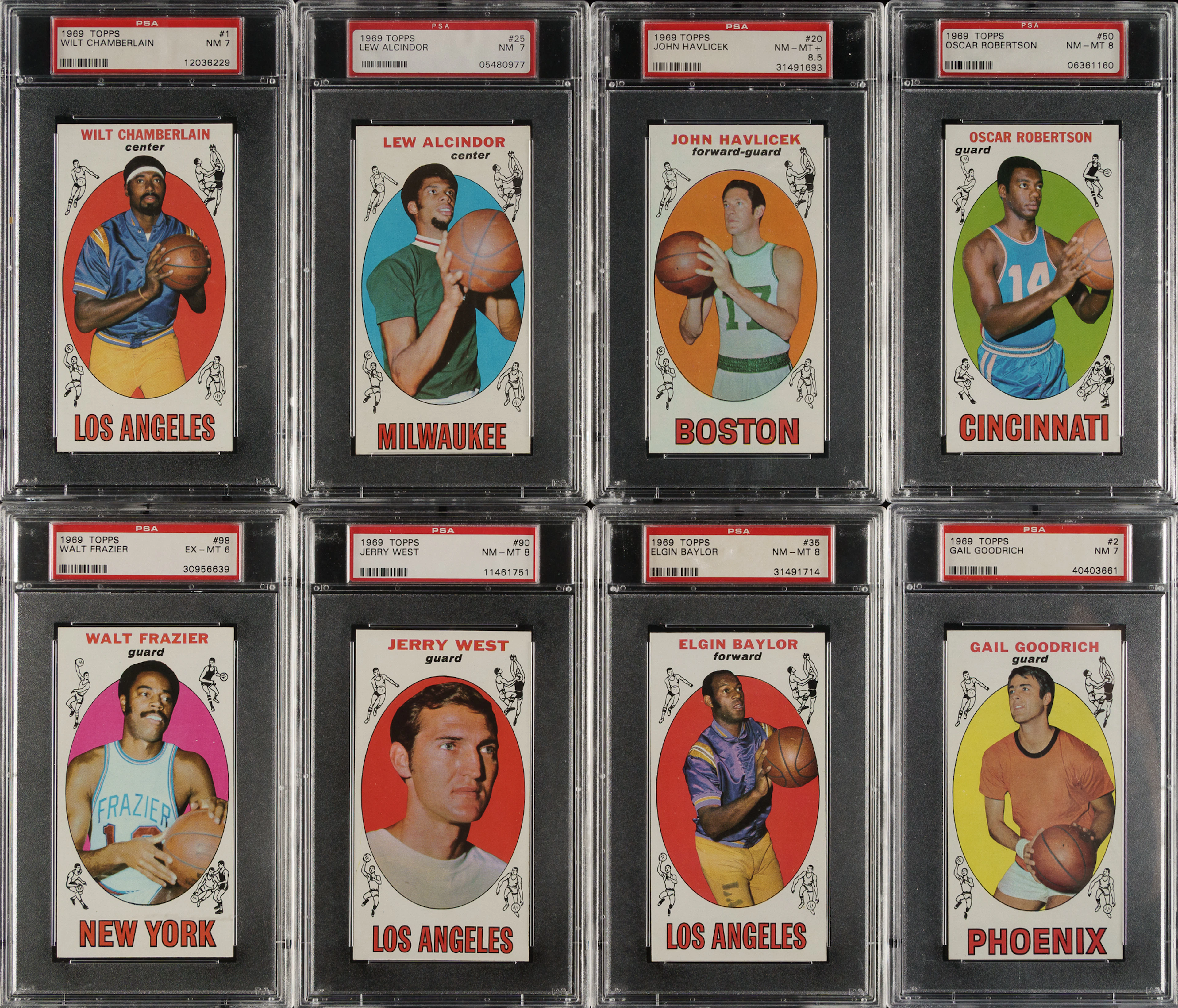 1969-1970 Topps Basketball PSA-Graded Complete Set (99)
