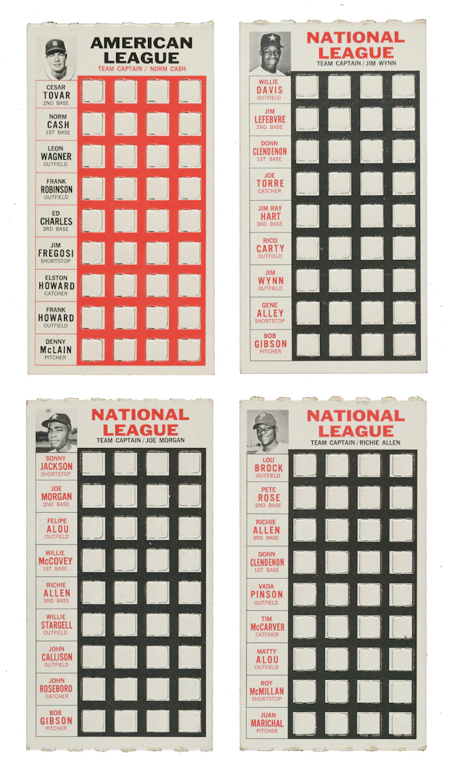 1967 Topps "Punch-Outs" Collection (8) Including Richie Allen and Joe Morgan