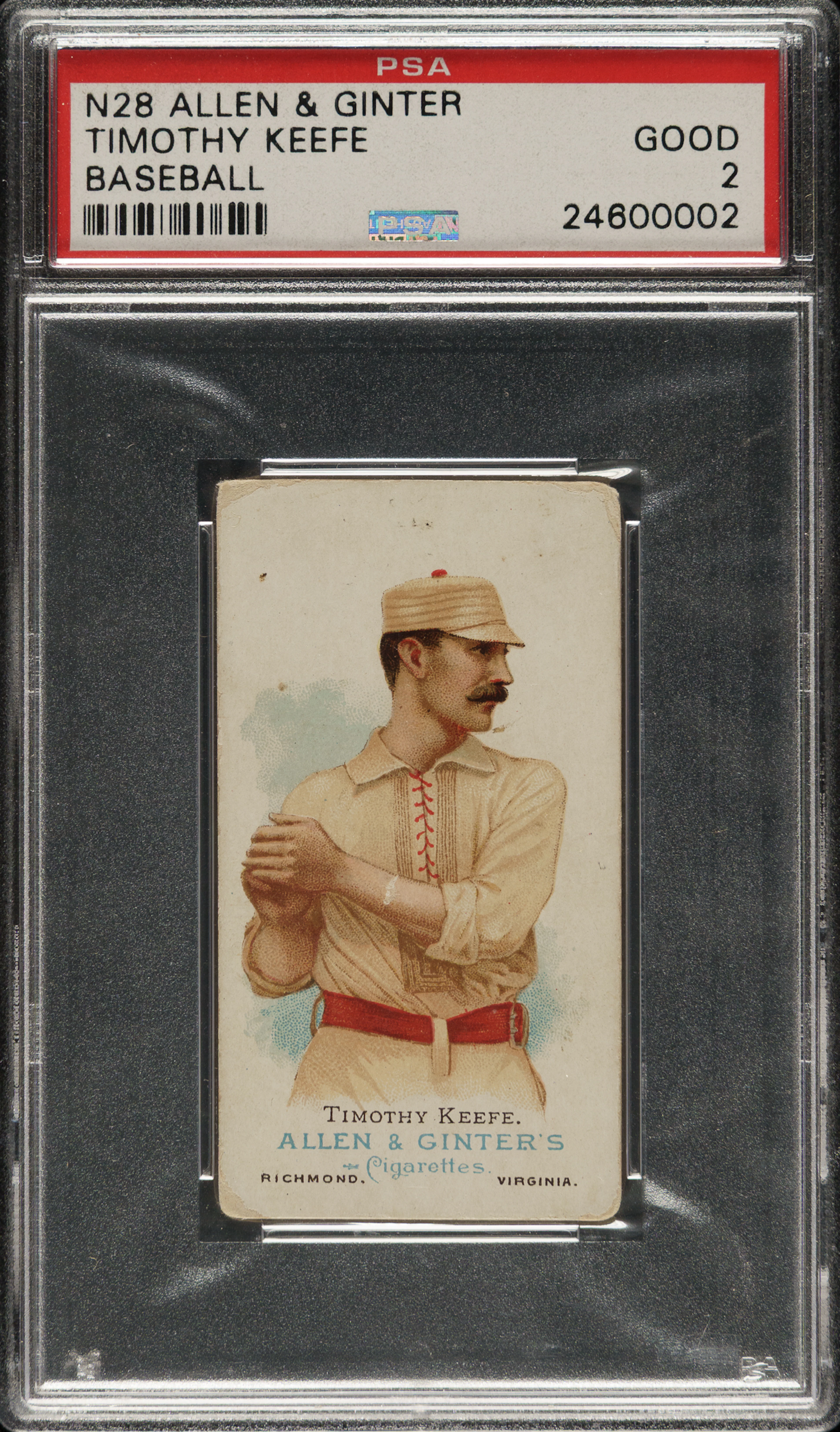 1888 N28 Allen & Ginter Tim Keefe PSA GOOD 2