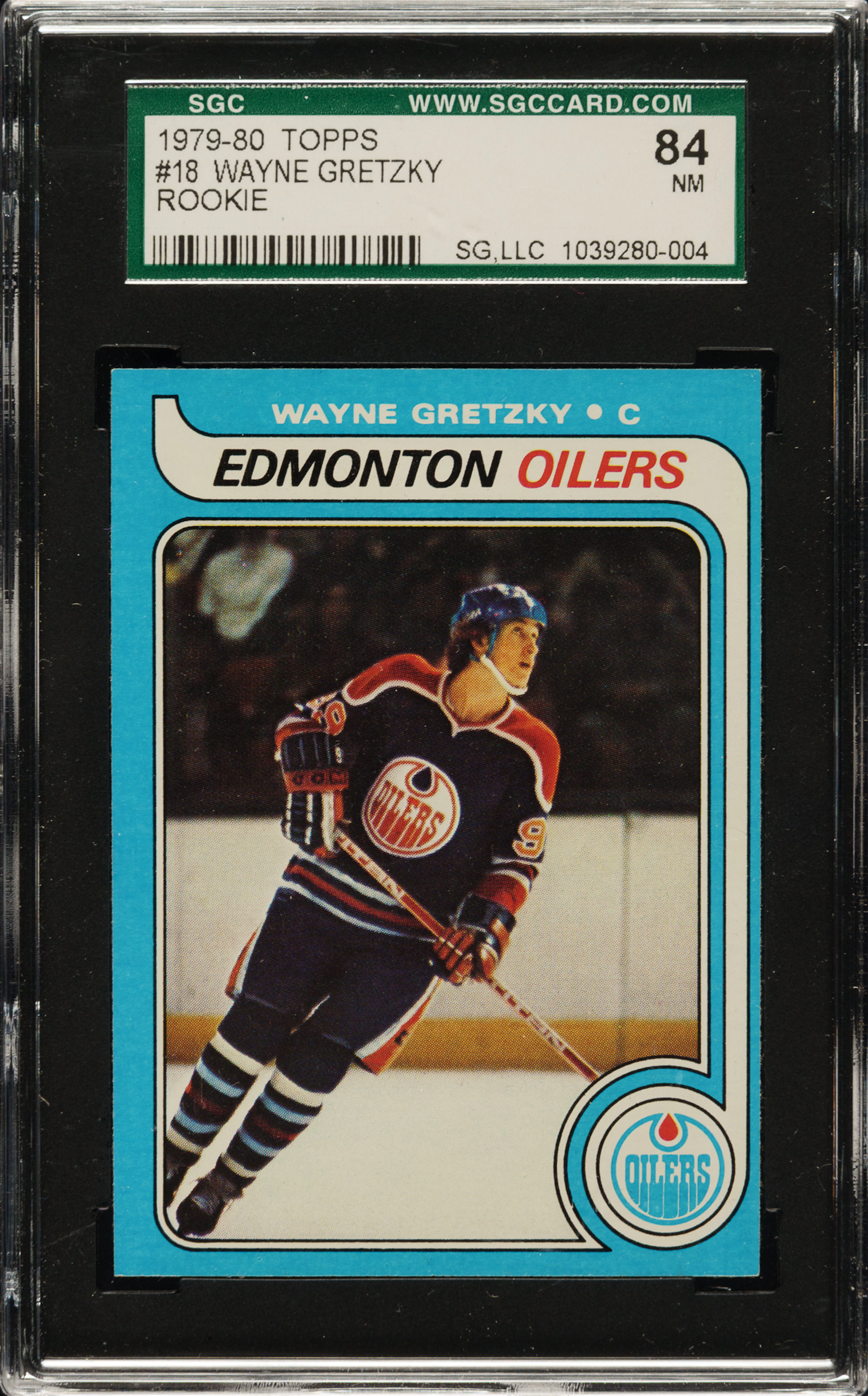 1979-1980 Topps Hockey #18 Wayne Gretzky Rookie SGC NM 84
