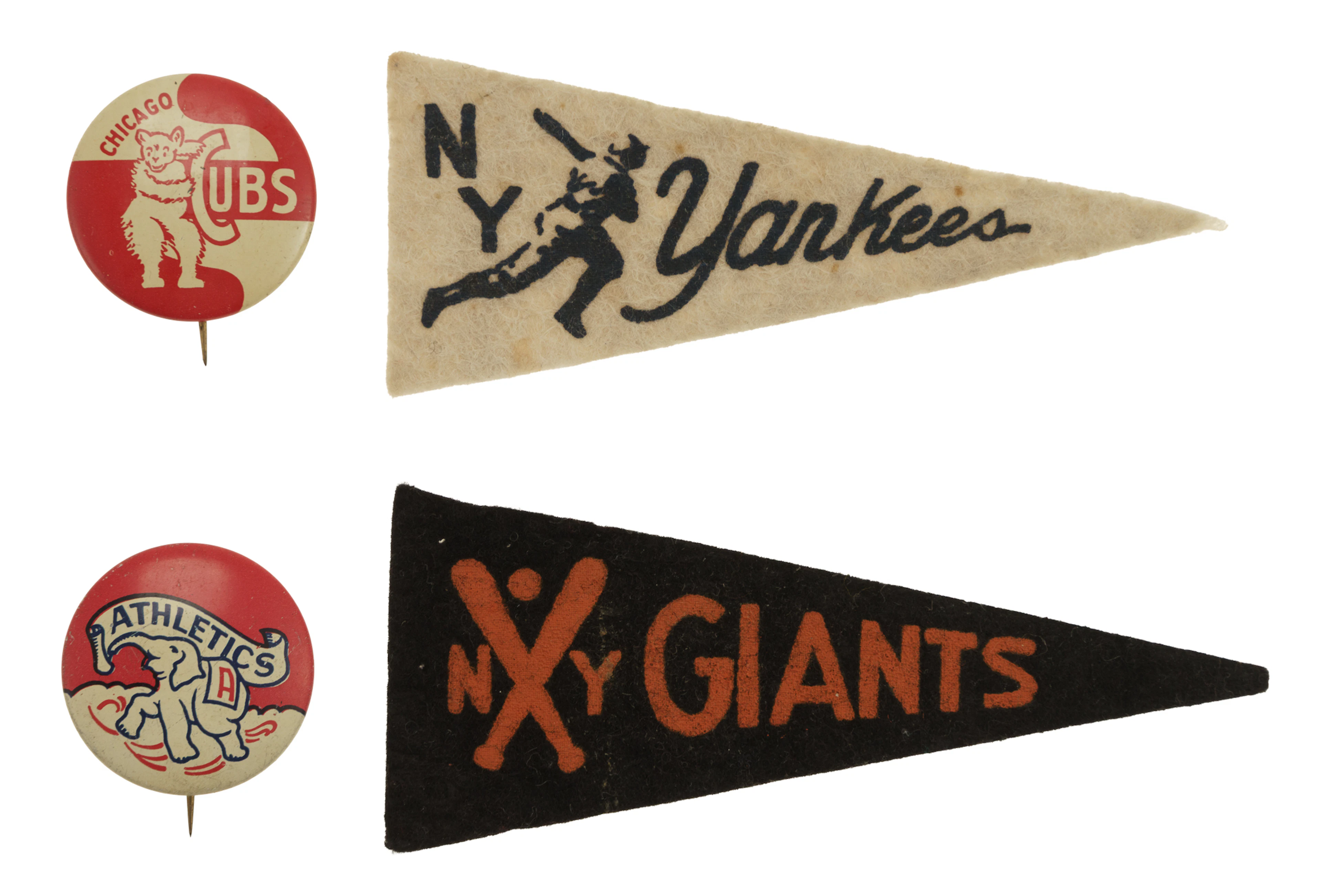 1950 F150 American Nut & Chocolate Pennants and Pins Complete Sets