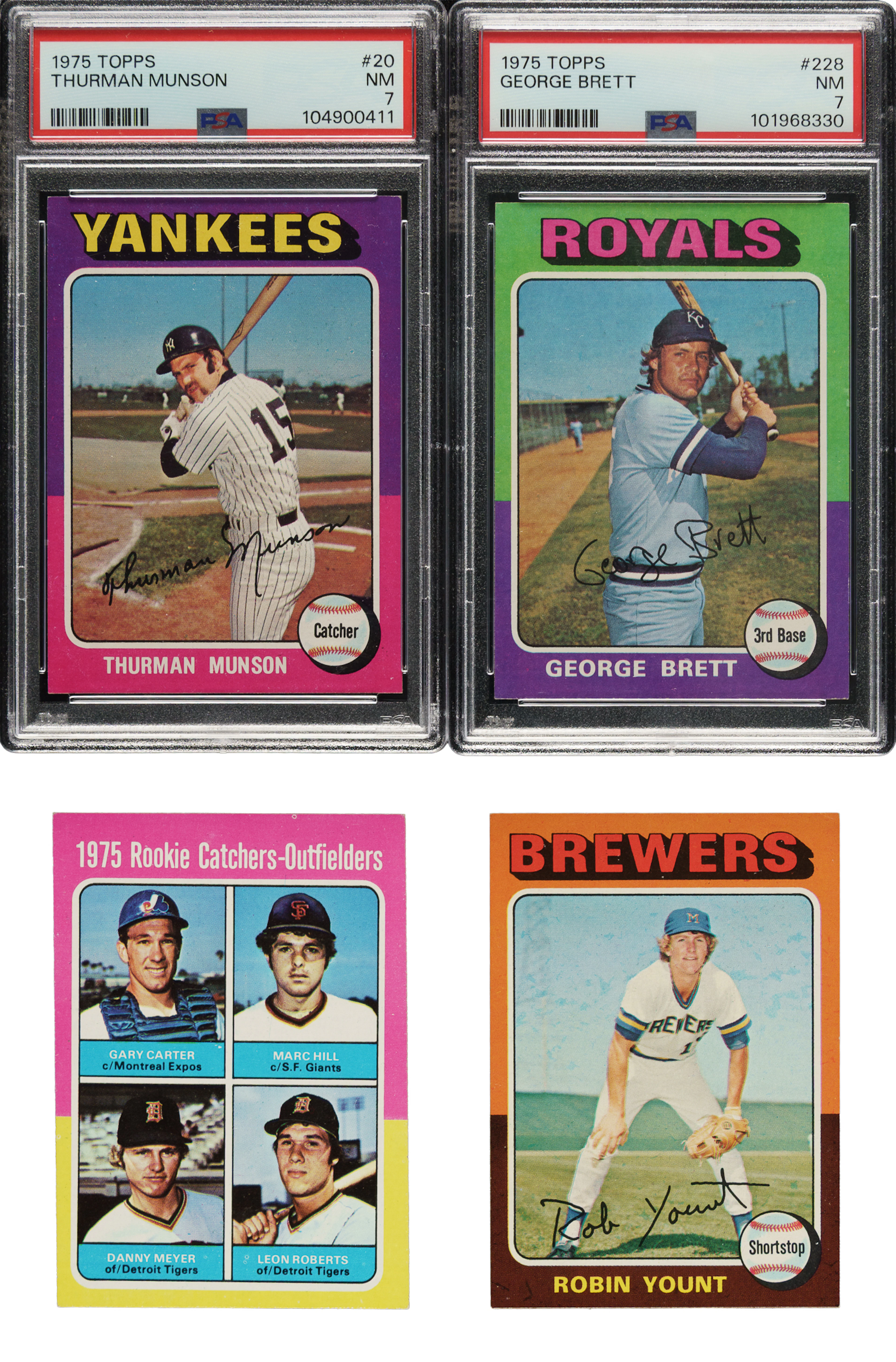 1975 Topps Complete Set (660) Including Thurman Munson and George