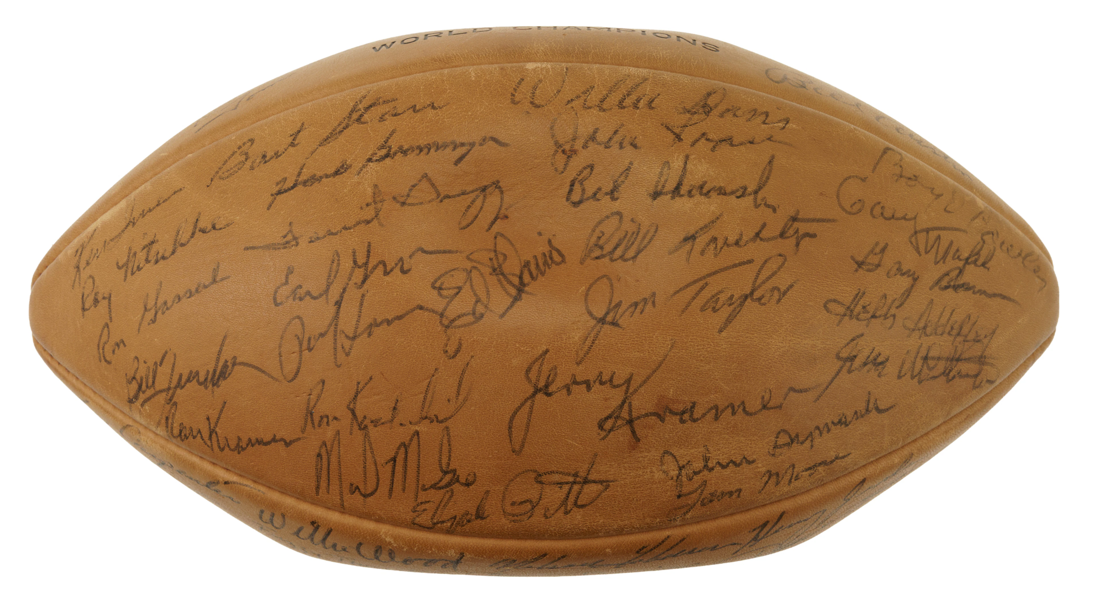 1962 Green Bay Packers World Championship Team-Signed Football - JSA