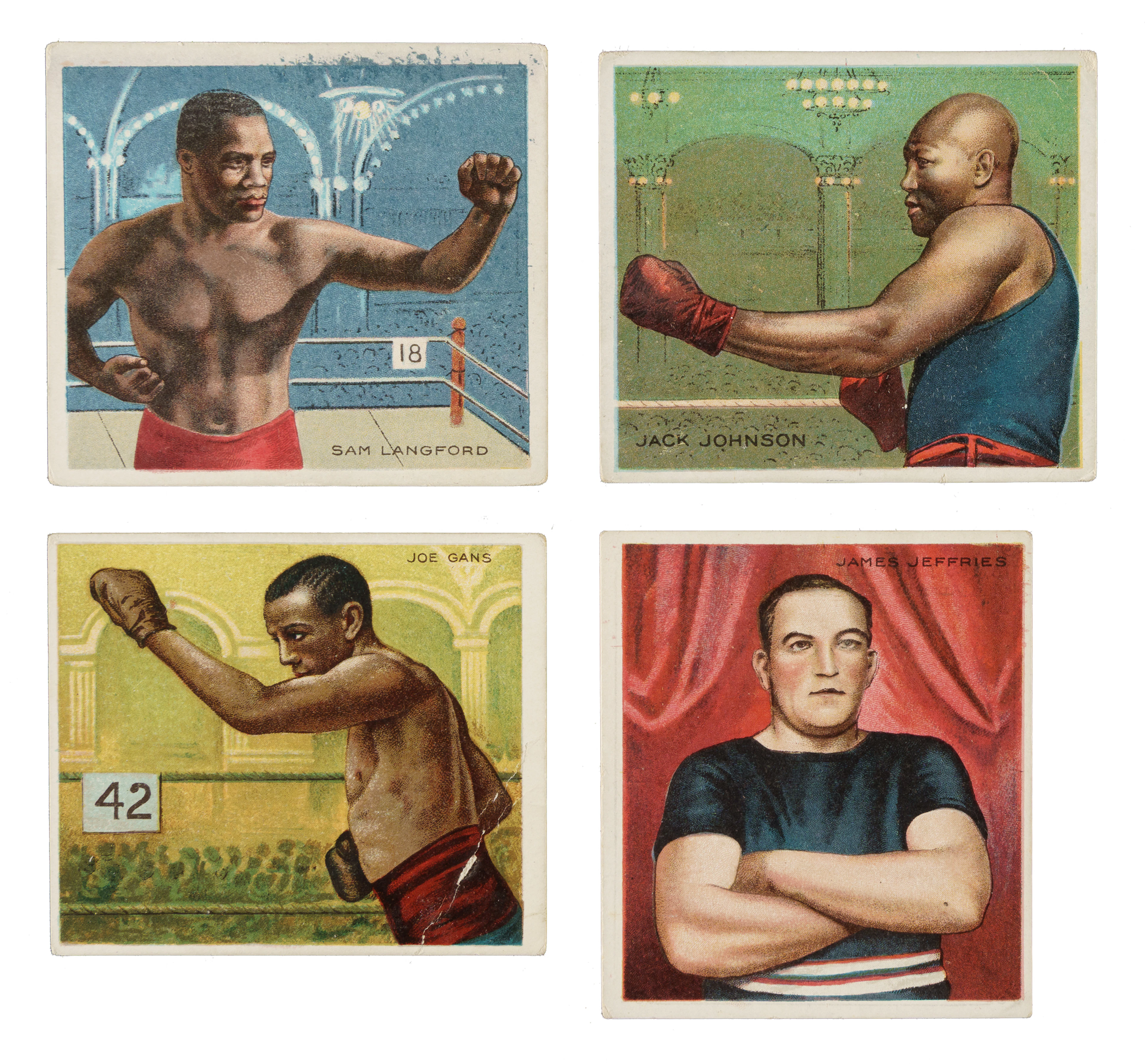 Circa 1910 T218 Mecca "Champion Athletes and Prize Fighters" Partial