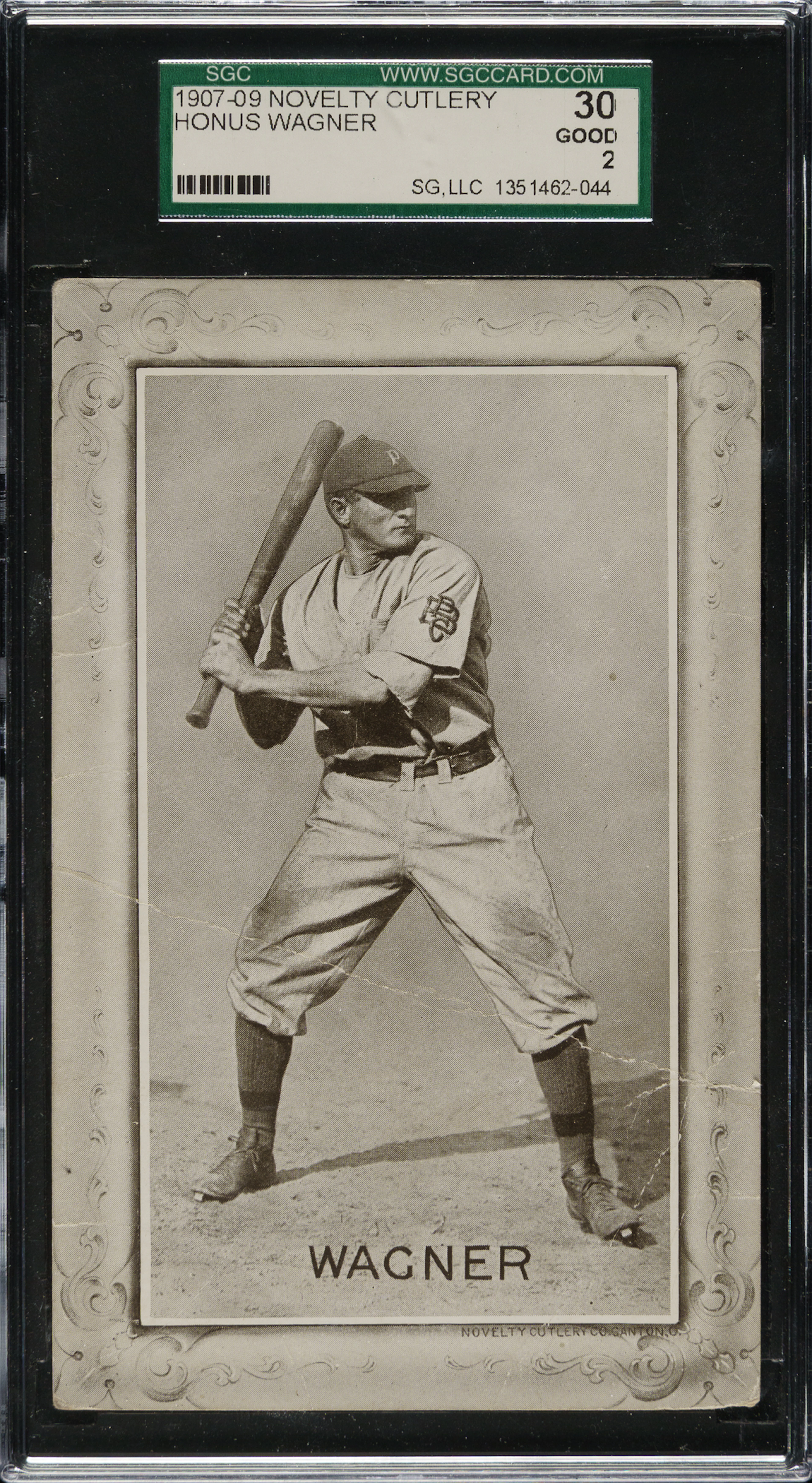 1910 PC805 Novelty Cutlery Postcards Honus Wagner SGC GOOD 30