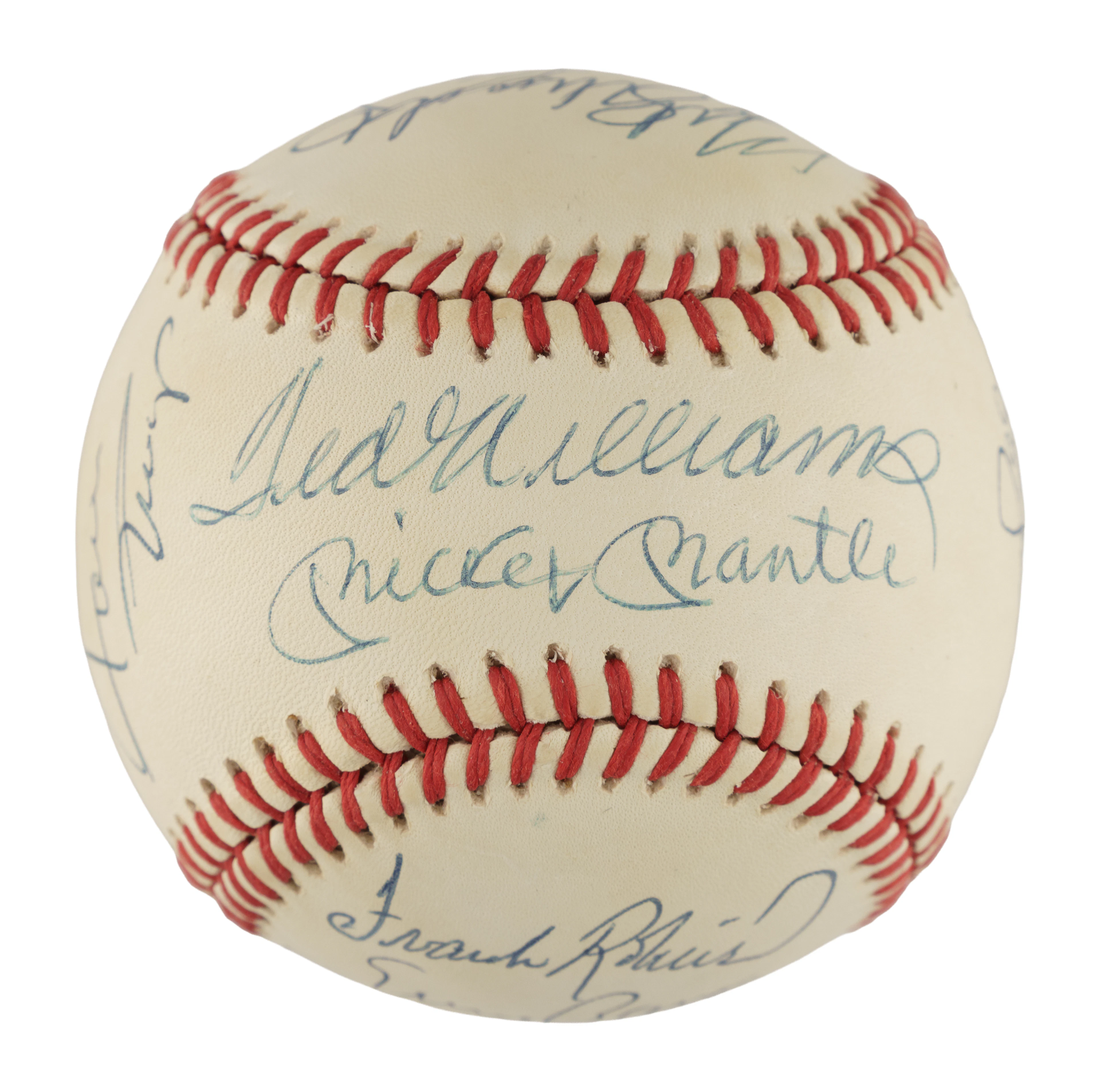 500 Home Run Club Signed Baseball with 12 Signatures Including Mickey