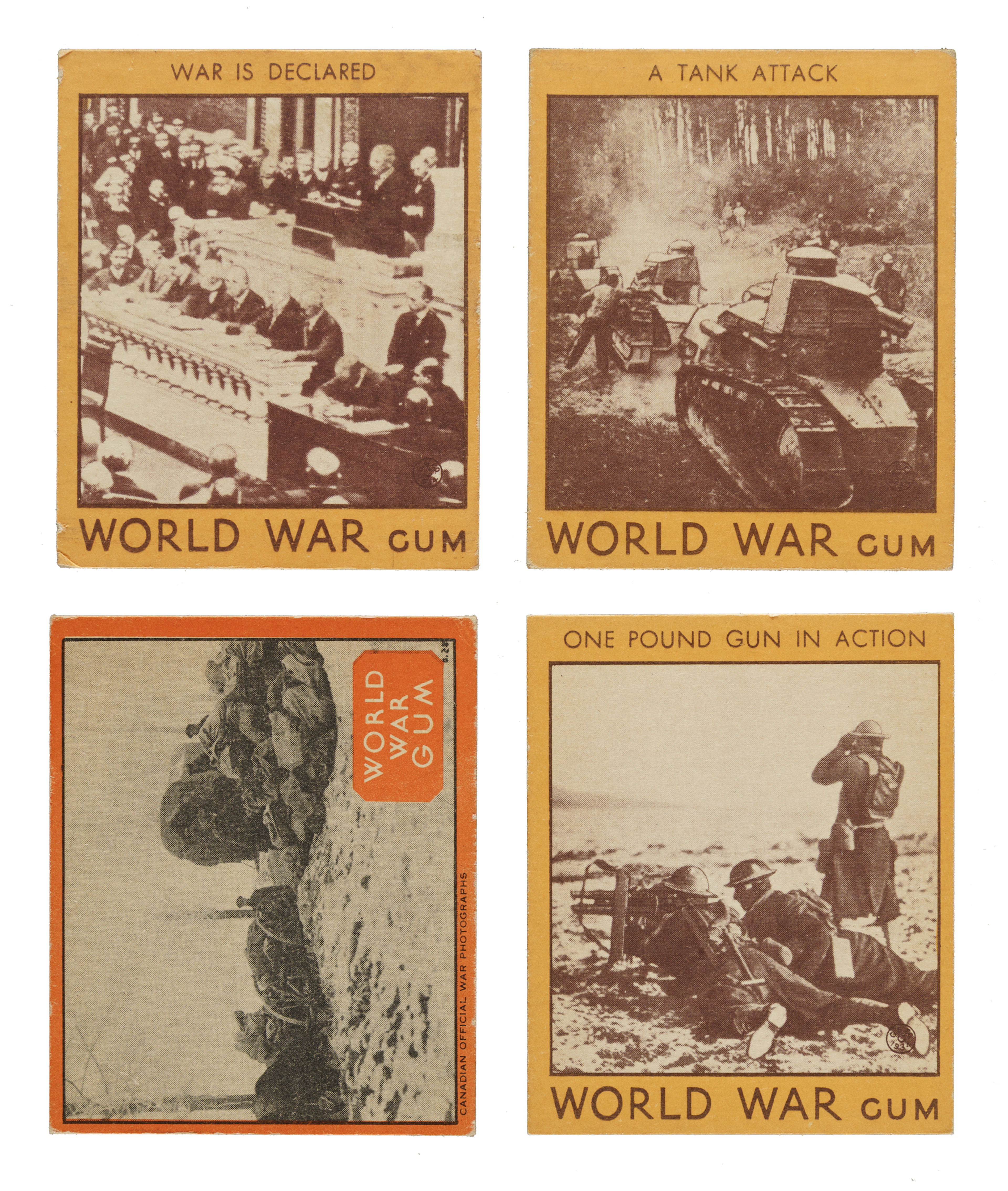 1933 R174 Goudey "World War Gum" Near-Complete Set (95/96) Plus Wrapper