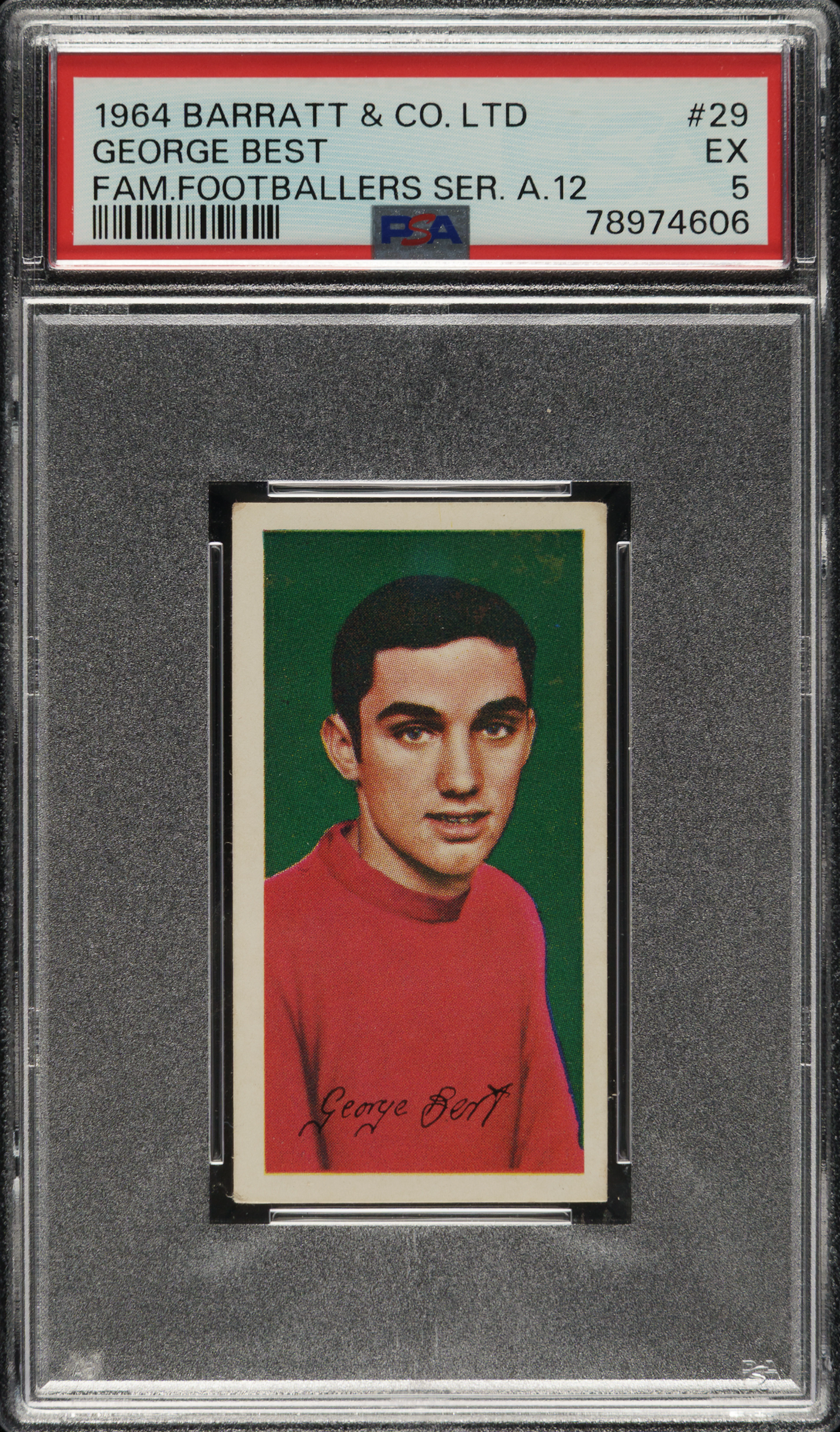 1964 Barratt & Co. Ltd. "Famous Footballers" Series A.12 #29 George