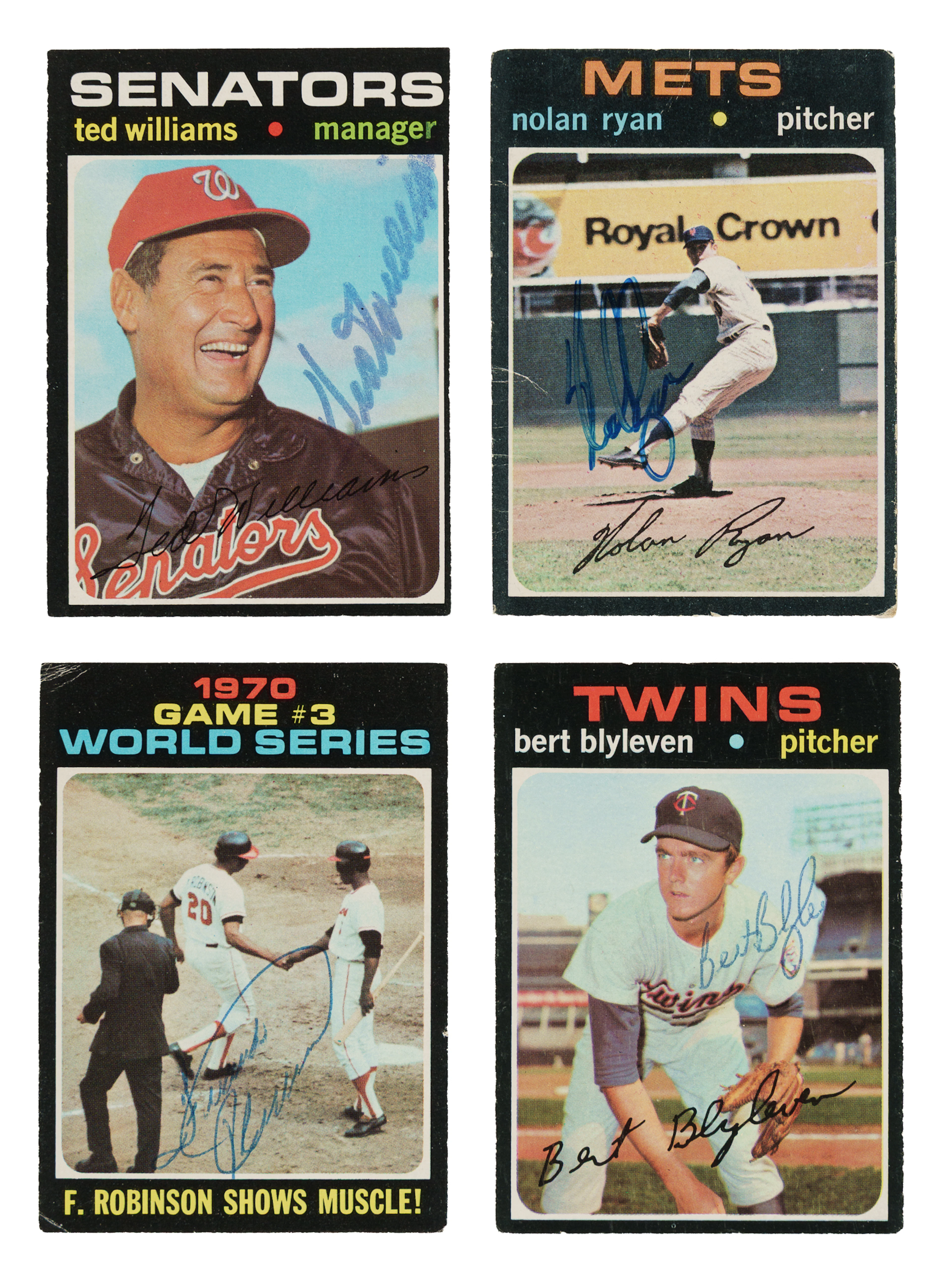Signed 1971 Topps Near-Complete Set (643/752) Plus 26 Duplicates