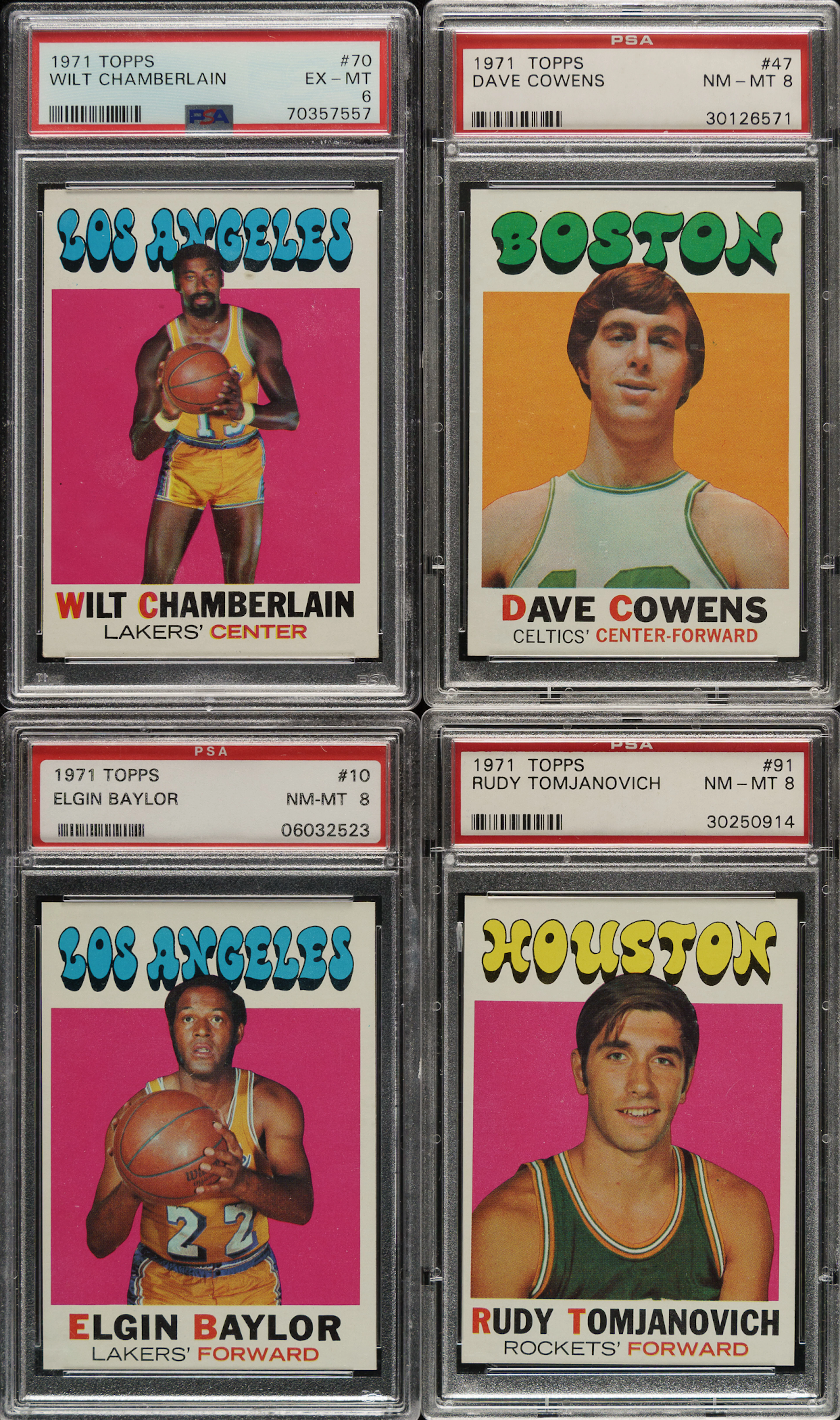 1971-1972 Topps Basketball PSA NM-MT 8 Partial Set (161/233)