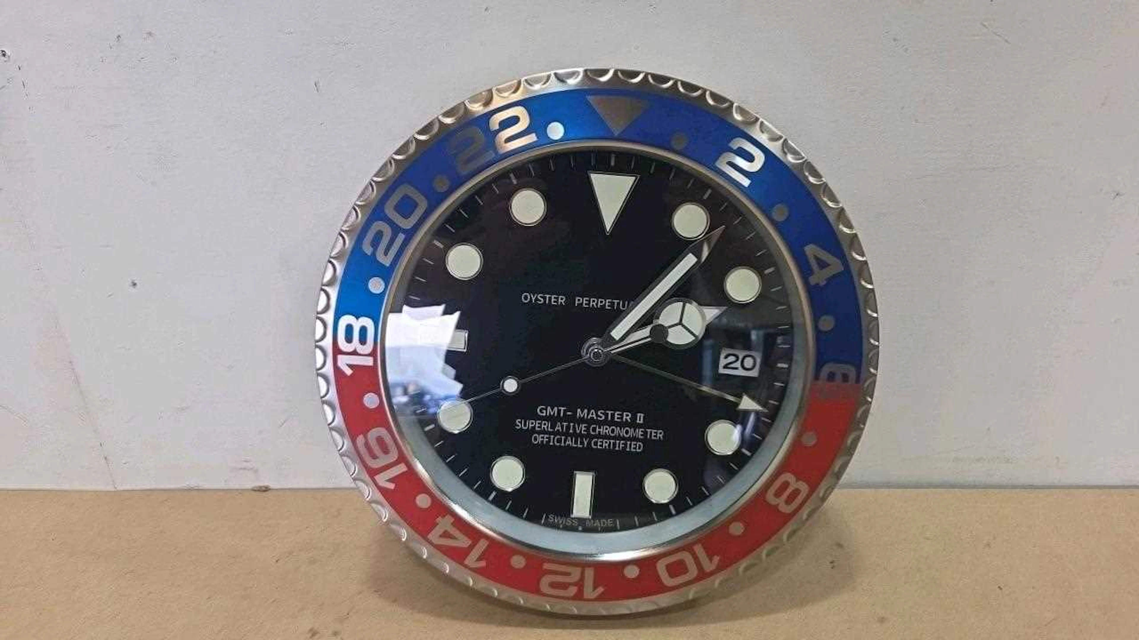 ROLEX STYLE GMT-MASTER 2 WALL CLOCK