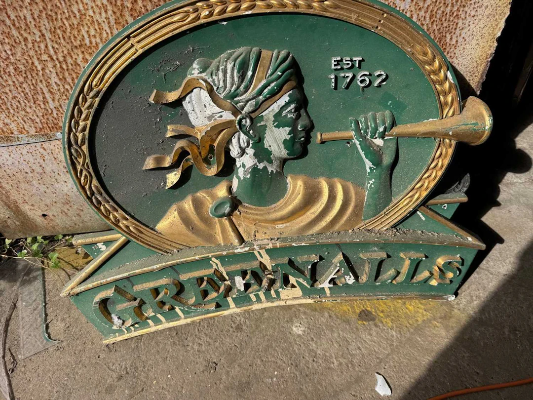 GREENALLS FIBRE GLASS SIGN 36" X 24"