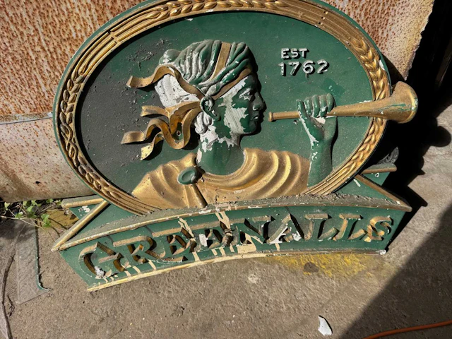 GREENALLS FIBRE GLASS SIGN 36" X 24"