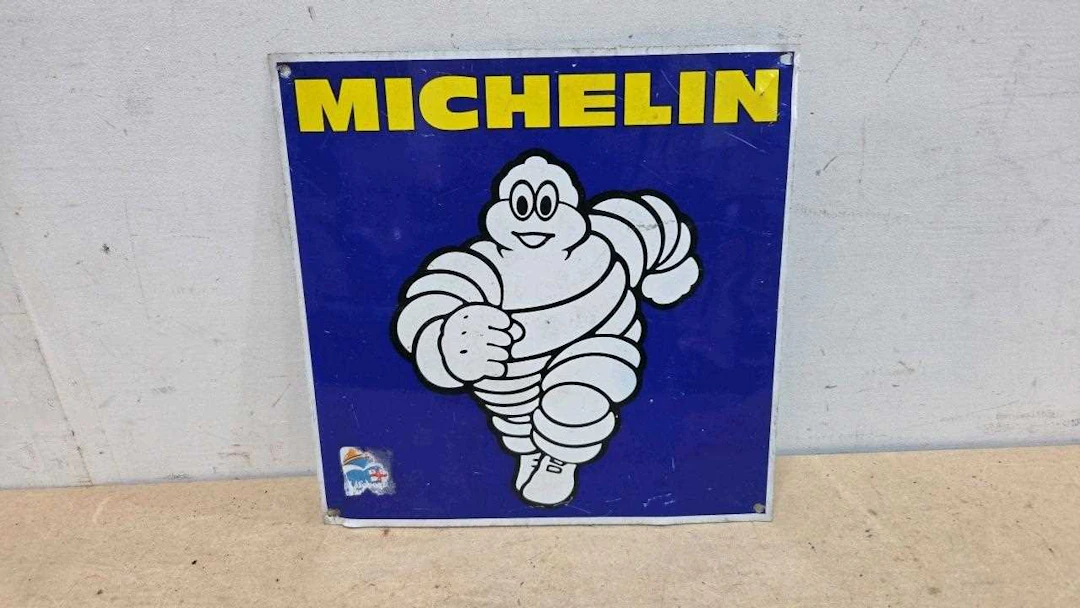 METAL MICHELIN SIGN 12" X 12"