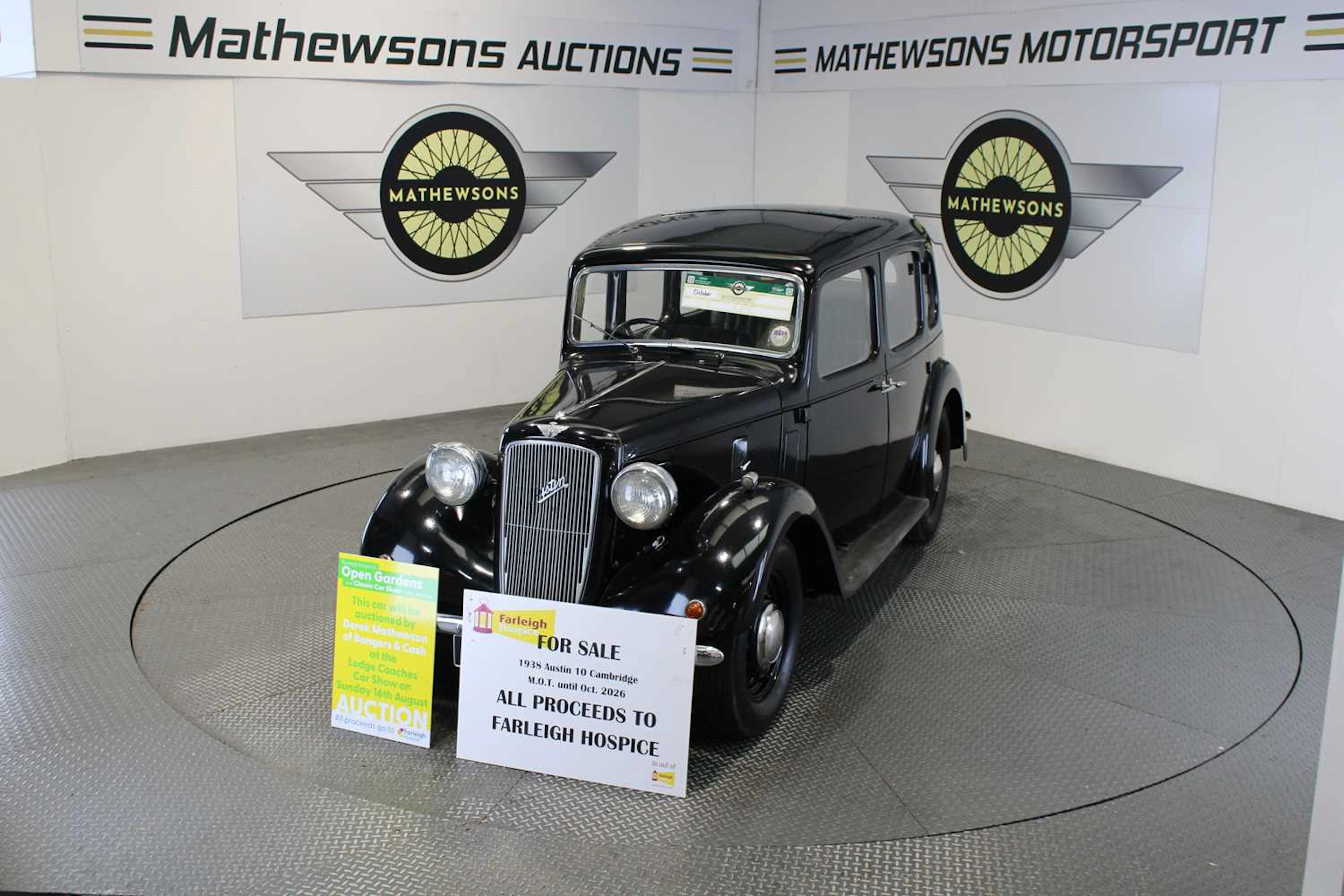 1938 AUSTIN 10 - ALL PROCEEDS TO CHARITY