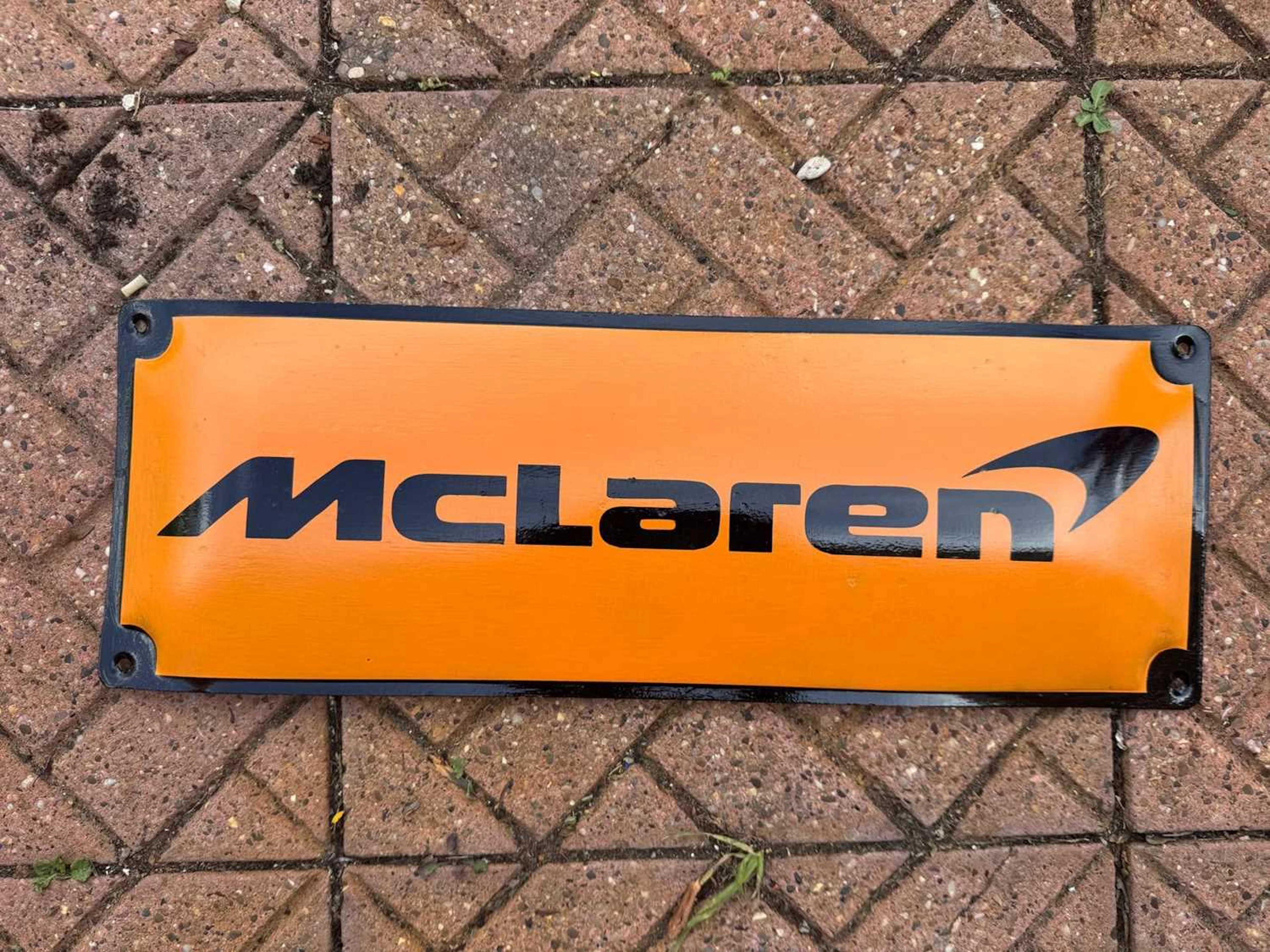 McLAREN PAINED SIGN 25" X 9"