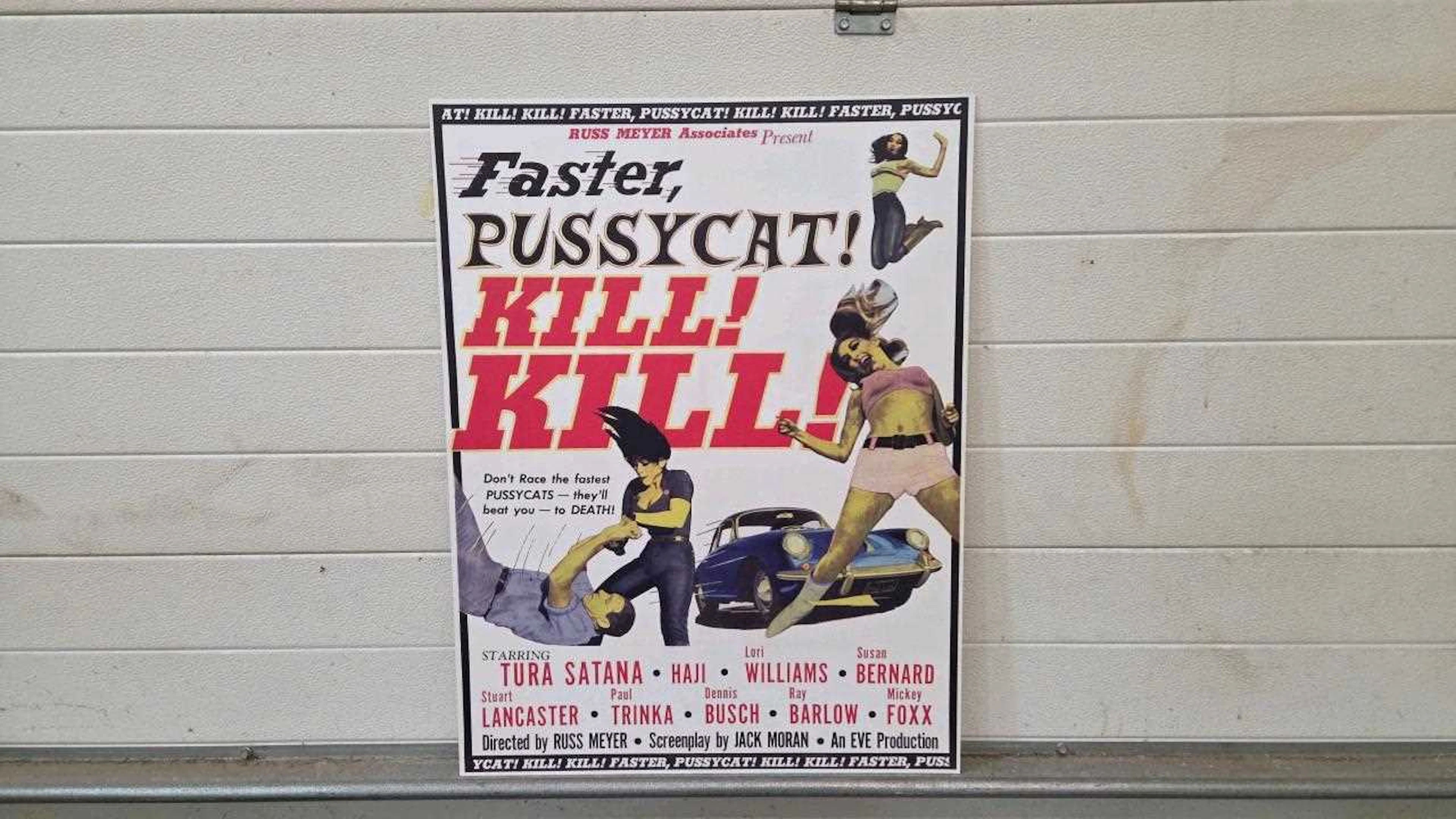 PORSCHE FASTER, PUSSYCAT ! KILL KILL MOVIE POSTER 31" X 23"