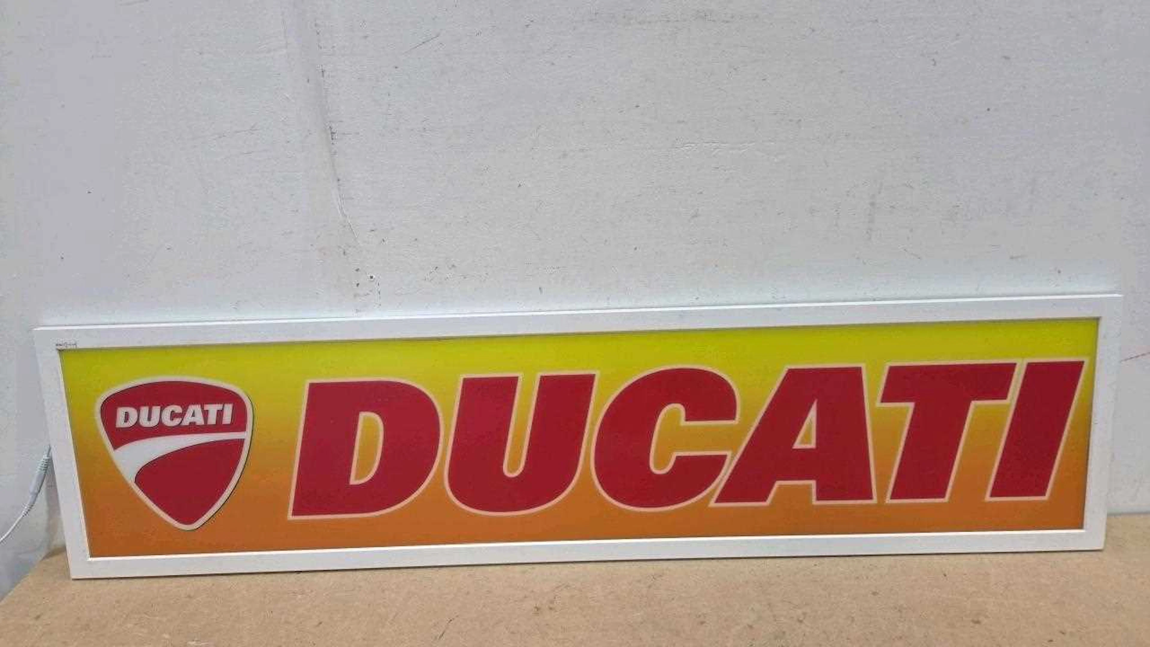 DUCATI ILLUMINATED SIGN 47" X 12"