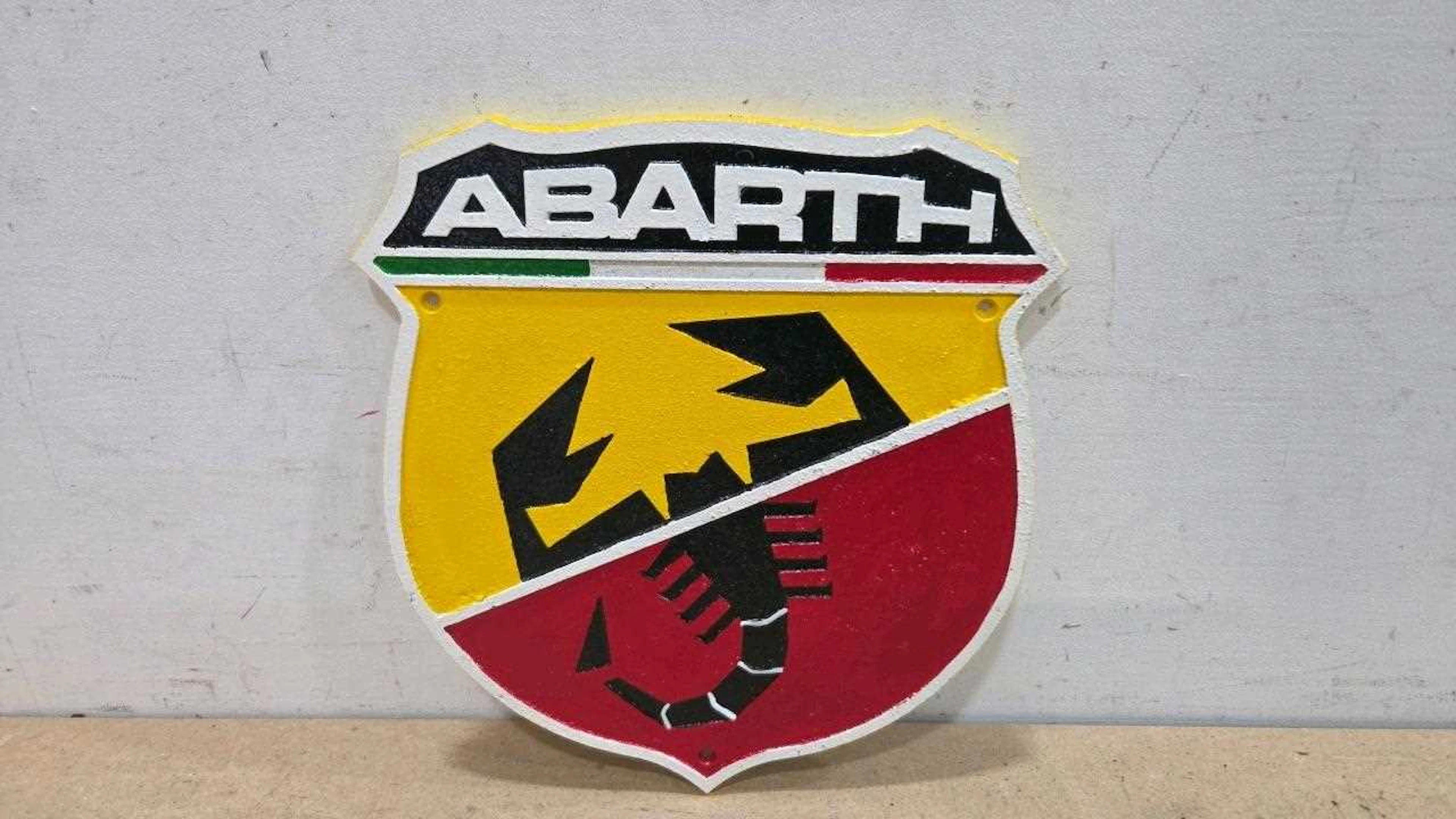 CAST ABARTH REPRO SIGN 12" X 11"
