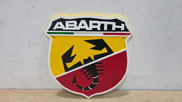 CAST ABARTH REPRO SIGN 12" X 11"