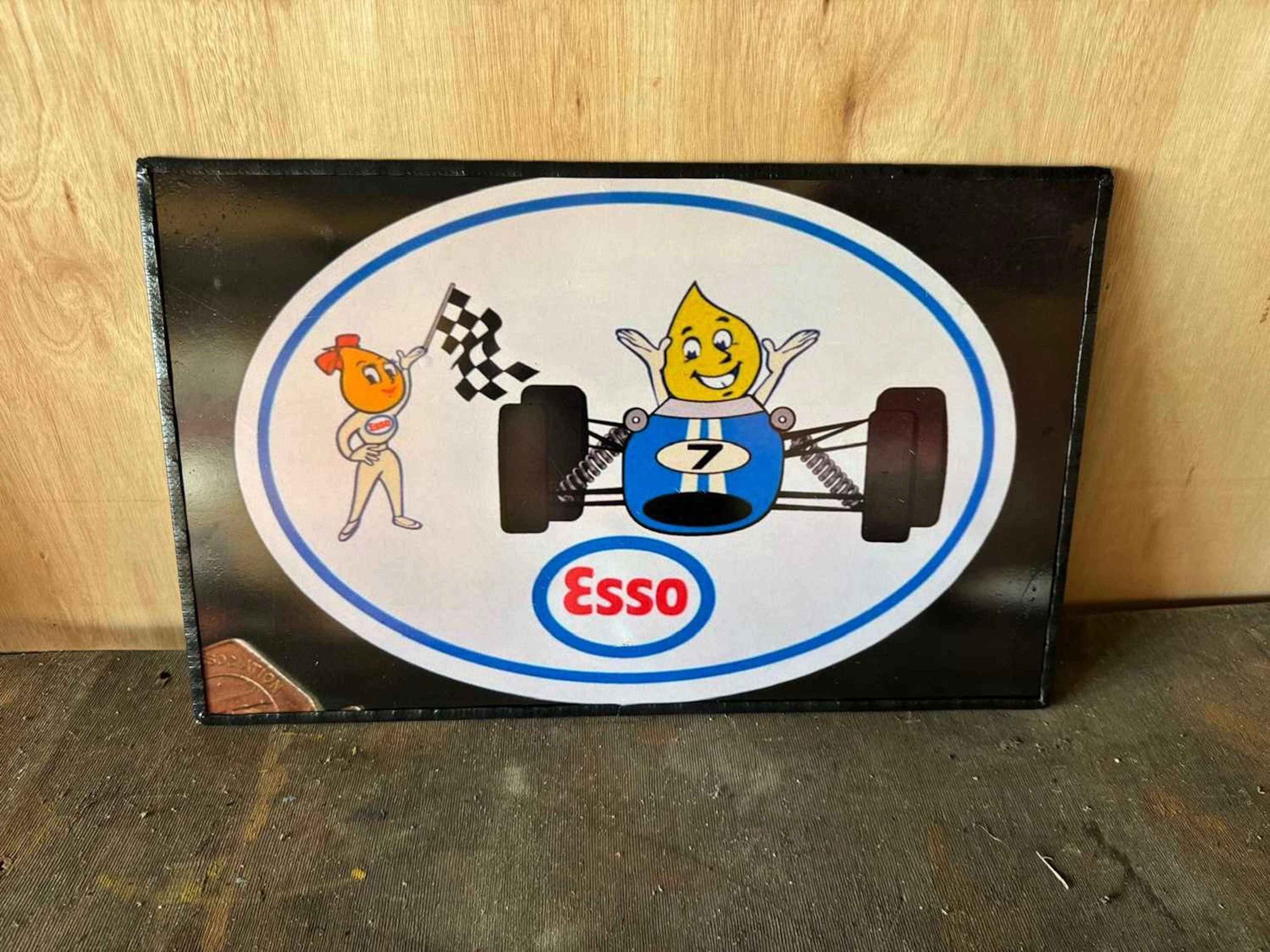 ESSO REPRO PLASTIC SIGN 22" X 14"